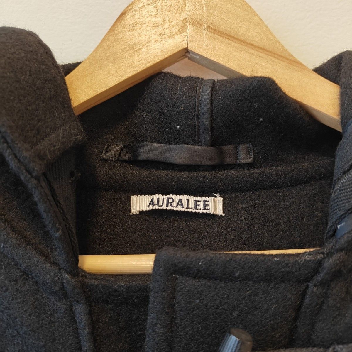 Auralee LNWOT Black Wool toggle duffle coat, Japan $1350 Size US XXL / EU 58 / 5 - 3 Thumbnail