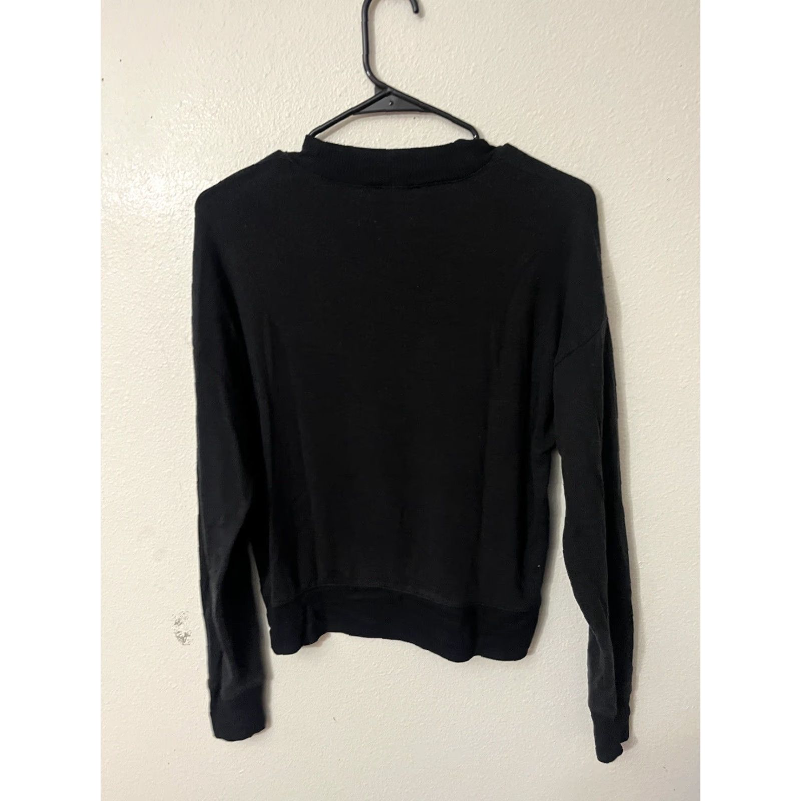J.Crew J.CREW Women's Black Supercozy mockneck pullover AB715 Size S Pullover Sweater Women Black AB715 Small Mockneck Supercozy Style AB715 Size S / US 4 / IT 40 - 4 Thumbnail
