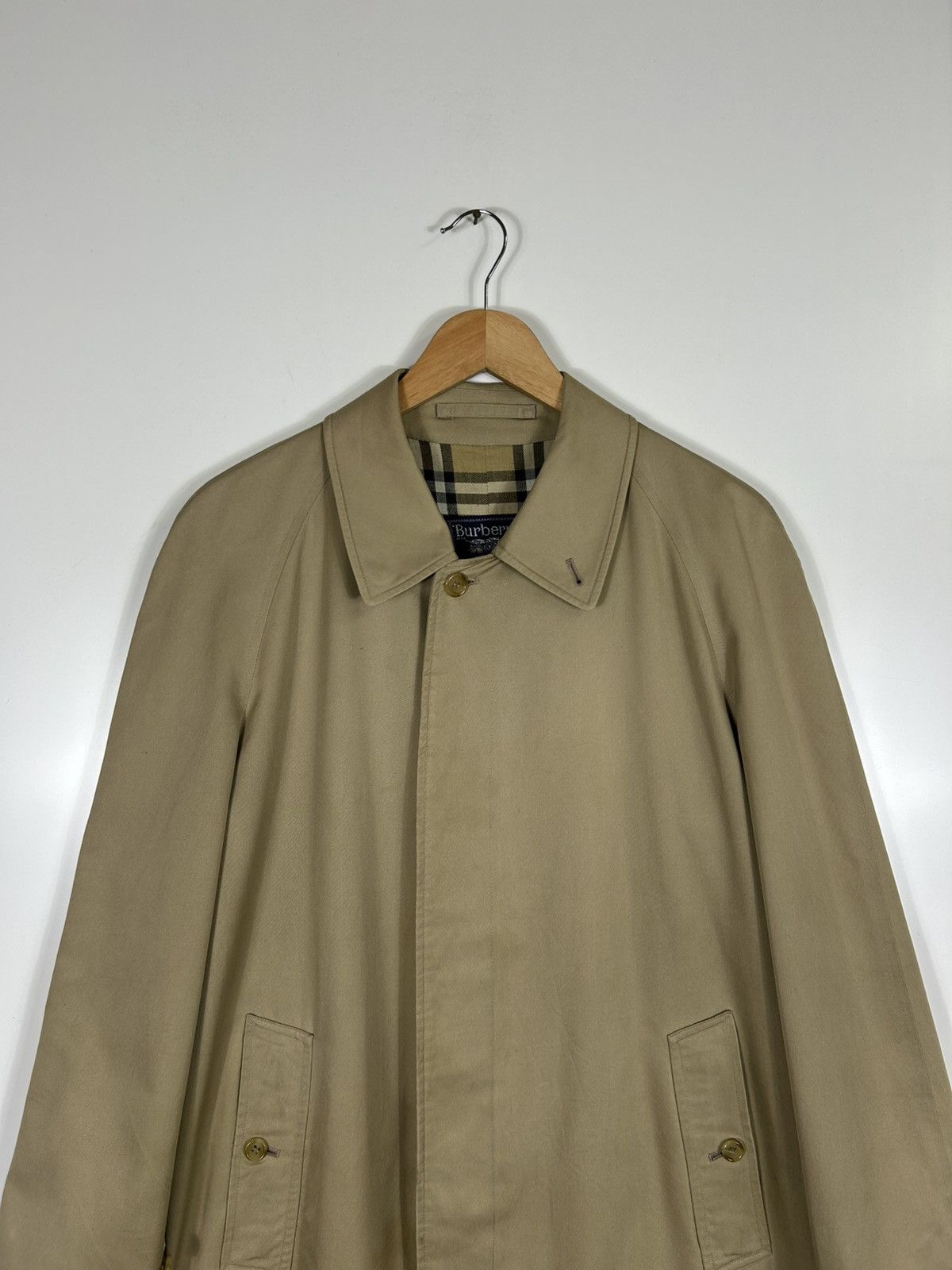Burberry ⚡️Vintage Burberrys London Button Long Coat Jacket Size US M / EU 48-50 / 2 - 5 Thumbnail