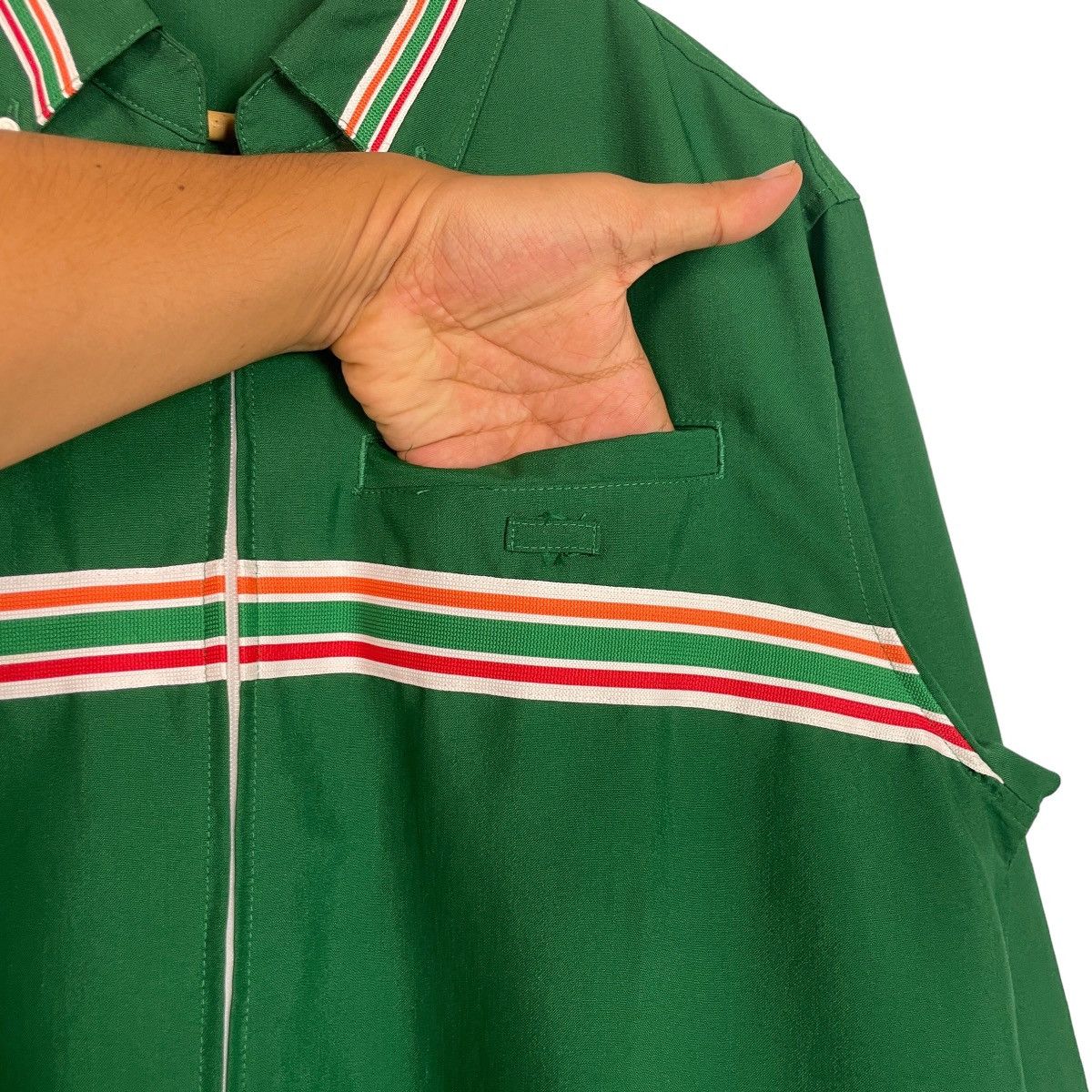 uniform experiment VTG Rare 7 Eleven Long Sleeve Uniform Jacket Size US L / EU 52-54 / 3 - 8 Thumbnail