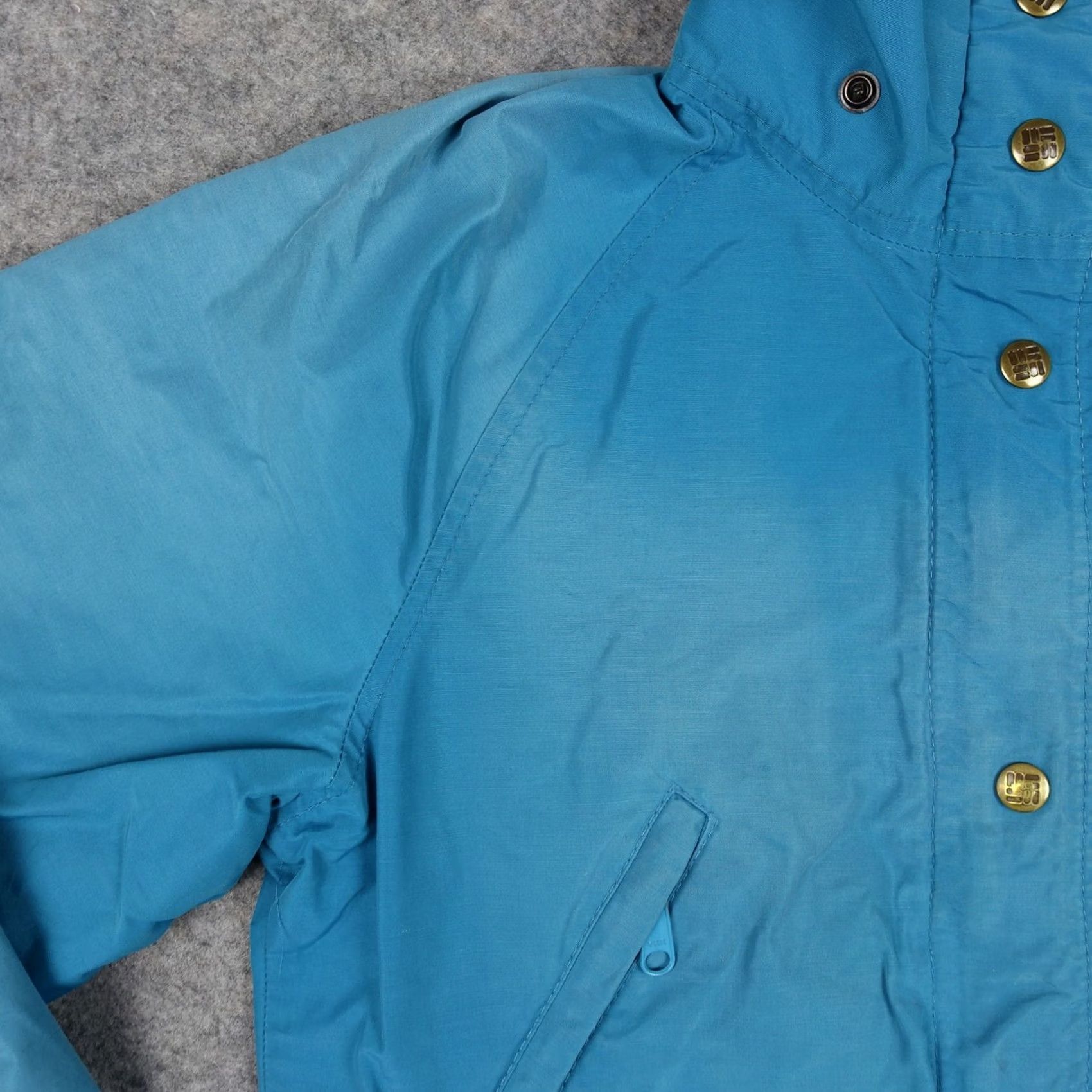Vintage VINTAGE Columbia Jacket Womens Small Blue Full Zip Rain Coat 1970s Safari Hiking Size S / US 4 / IT 40 - 7 Thumbnail