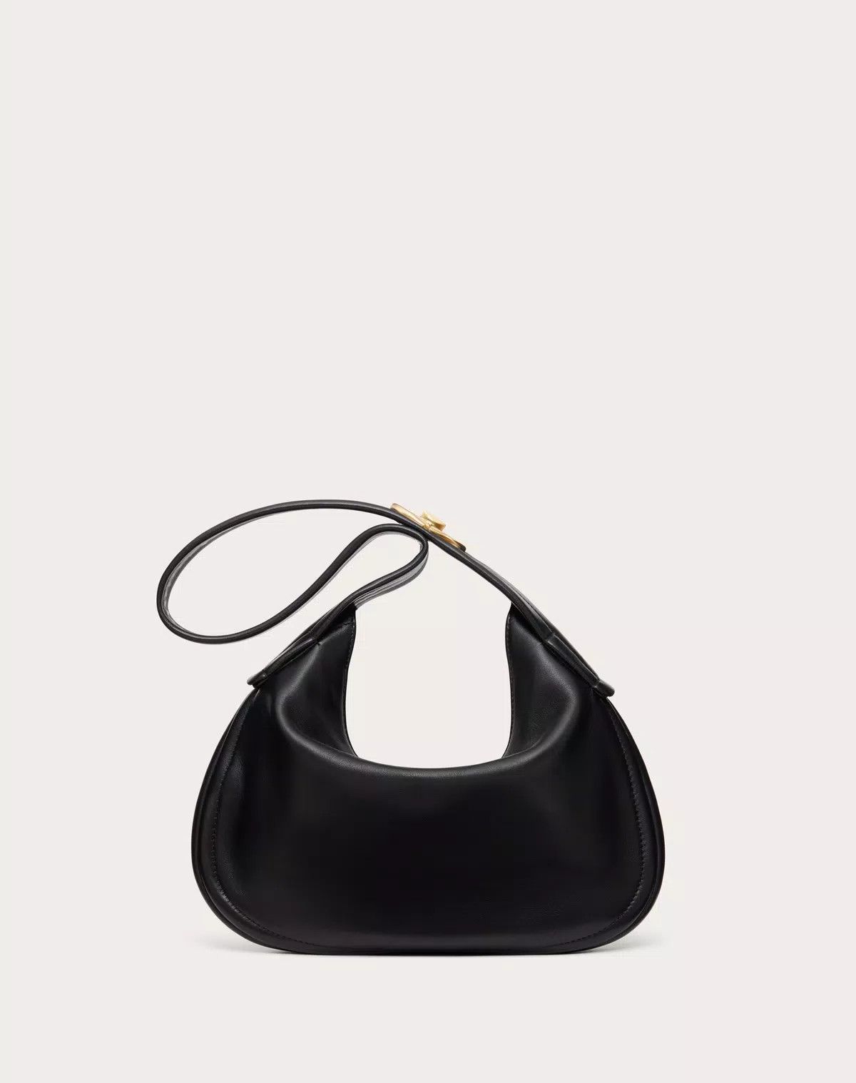 Valentino oc11z0725 Size:OS/ Small Go-Hobo Bag in Black Size ONE SIZE - 3 Thumbnail