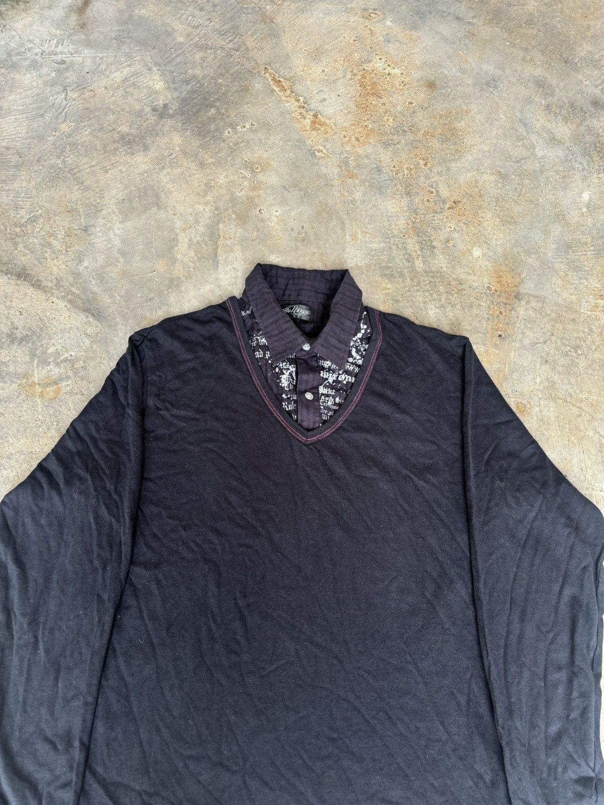 Hysteric Glamour × If Six Was Nine × Japanese Brand Y2k Double Layer Collins Ifsixwasnine Lgb Style Shirt Size US L / EU 52-54 / 3 - 3 Thumbnail