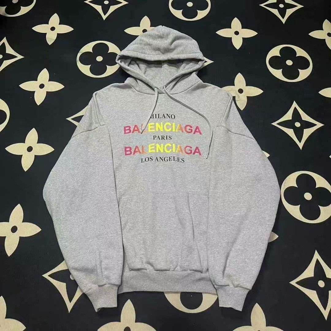 Balenciaga balenciaga colorful city hoodie in gray Size US S / EU 44-46 / 1 - 1 Thumbnail