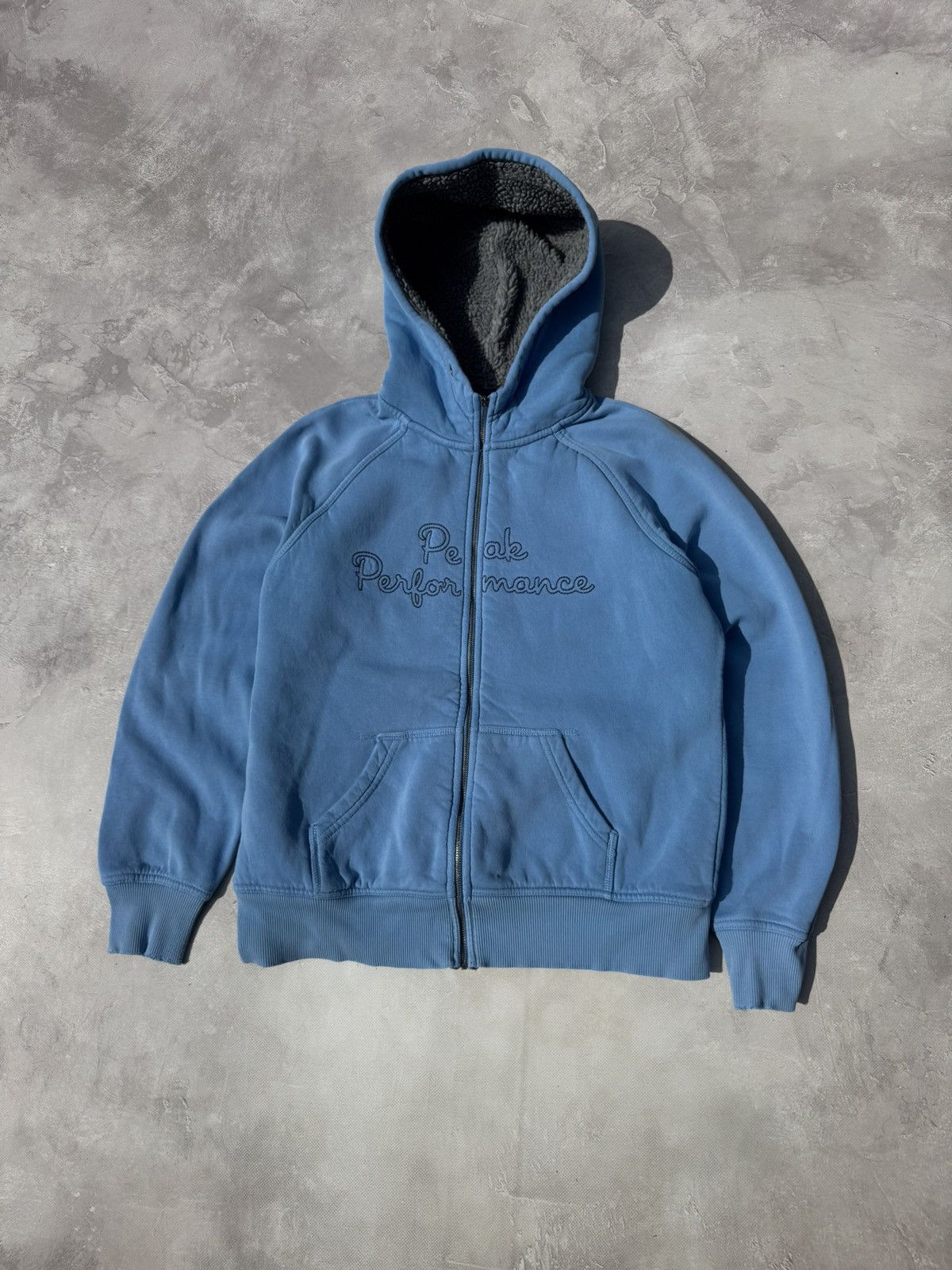 Peak Performance Peak Performance Distressed Sherpa Zip Hoodie Size L / US 10 / IT 46 - 1 Thumbnail
