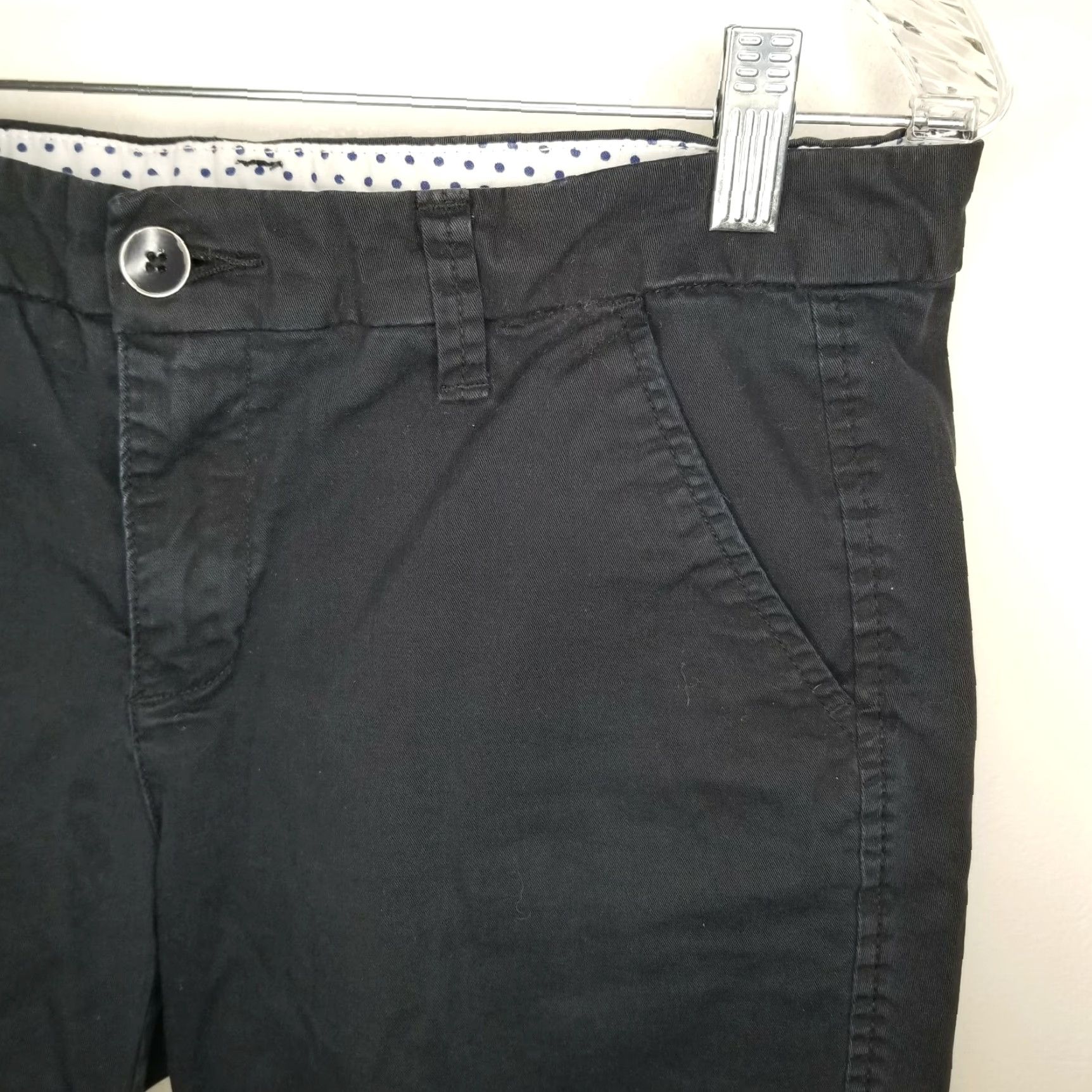 Vintage J. C. Penney JCP Womens Black Chino Shorts Size 6 Regular Women Size 6 Chino Black Size 28" / US 6 / IT 42 - 2 Thumbnail
