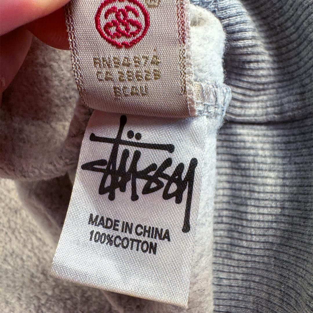 Stussy Stussy Custom Made World Tour Embroidery Grey Sweater (M/L) Size US M / EU 48-50 / 2 - 6 Thumbnail