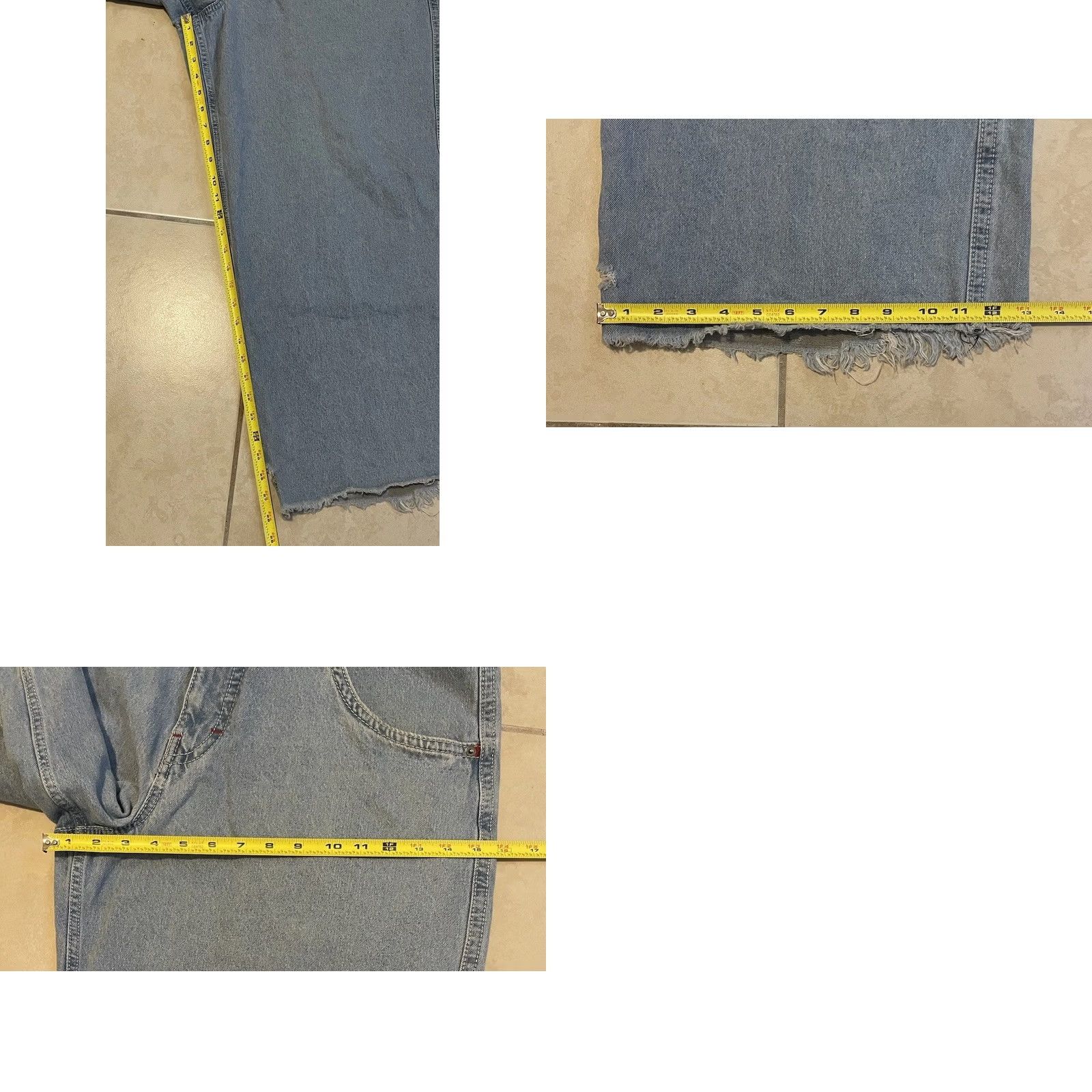 Vintage ALAB Distress Baggy Jeans 36 Sk es Rave Grunge Punk Vintage 90s Y2K Jnco Interstate Jeans Men Blue Wide-Leg Distressed 36 Mens Size US 36 / EU 52 - 8 Thumbnail