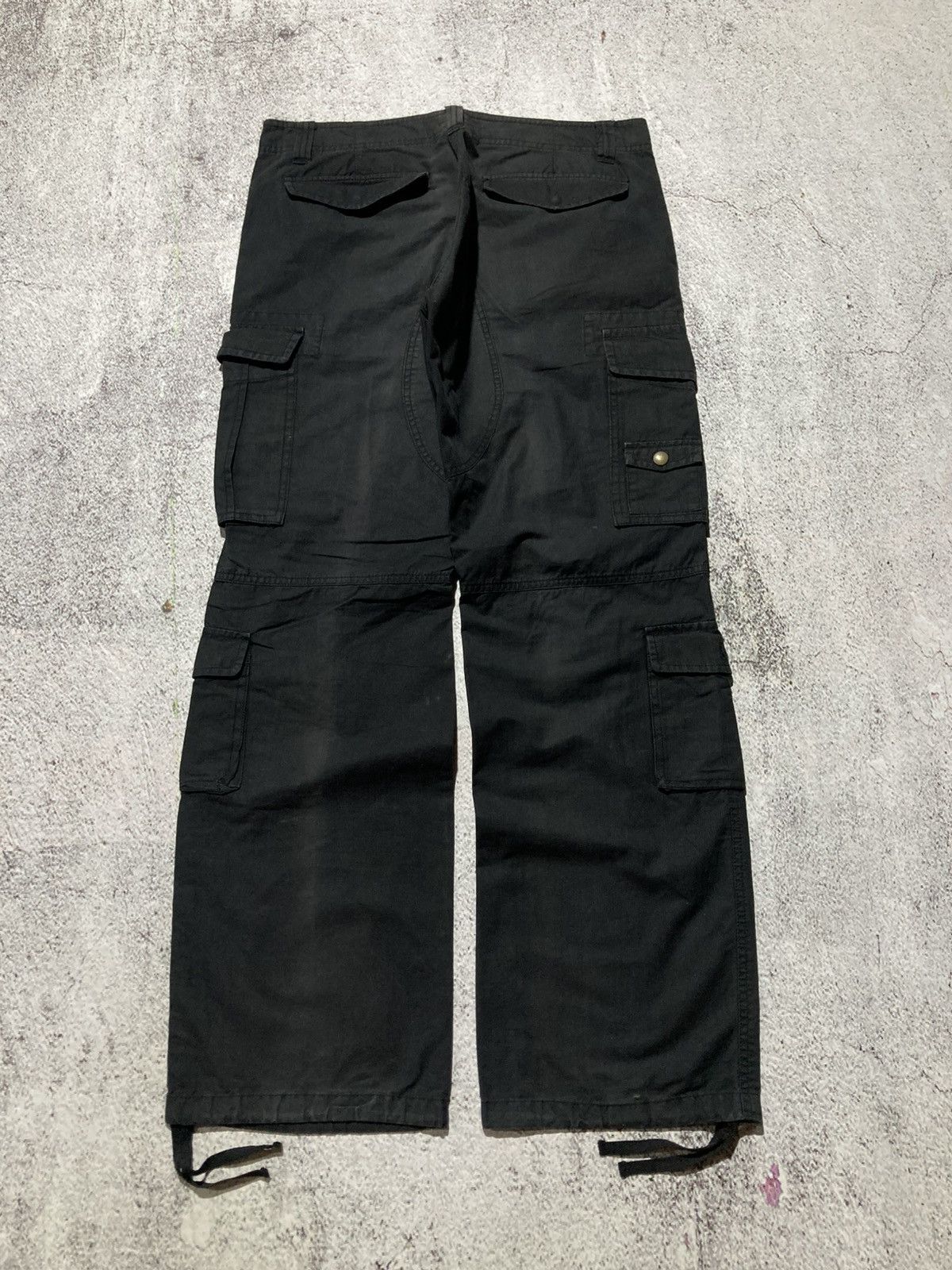 Japanese Brand 2000s Takeo Kikuchi Multipocket Cargo Pants Black Designer Size US 34 / EU 50 - 10 Thumbnail
