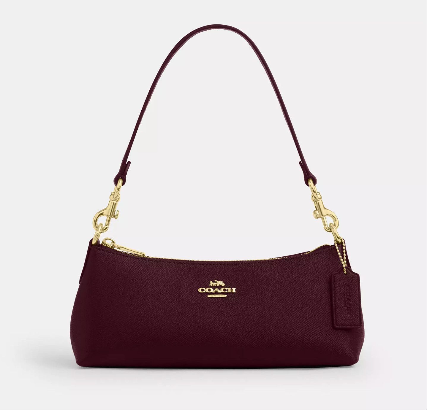 Coach Charlotte Shoulder Bag CCO18 Dark Wine Size ONE SIZE - 1 Thumbnail