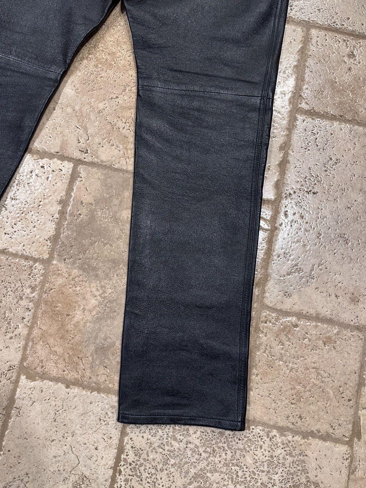 Celine Celine x Hedi Slimane Black Lambskin Leather Pants Size US 34 / EU 50 - 9 Thumbnail