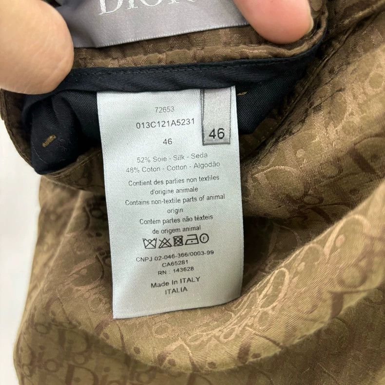 Dior DiorFW22 Dark Pattern jacquard Logo Full Print Straight Loo Size US 30 / EU 46 - 2 Thumbnail
