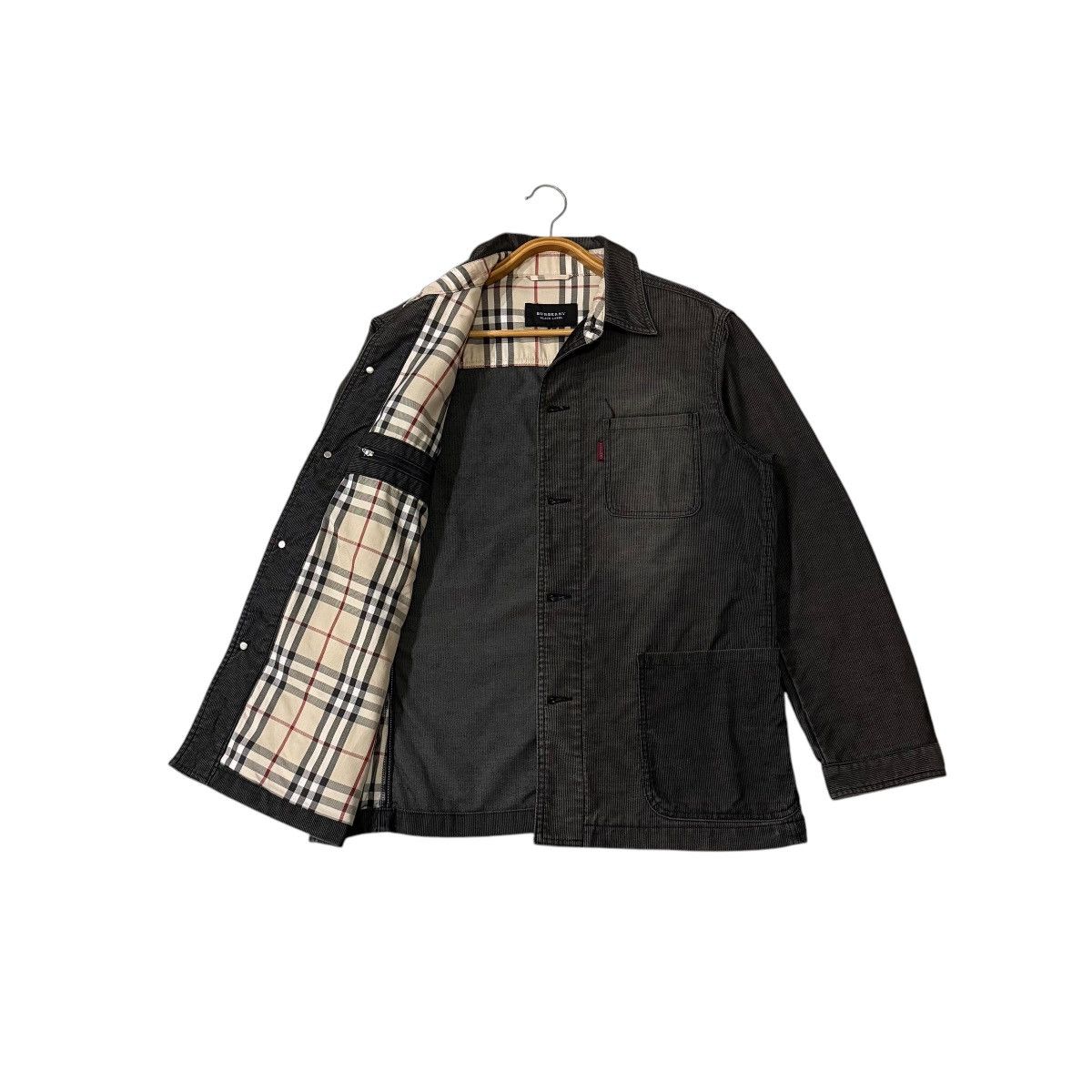 Burberry Vintage Burberry Black Label Sunfaded Chore Workers Jacket Size US M / EU 48-50 / 2 - 19 Thumbnail