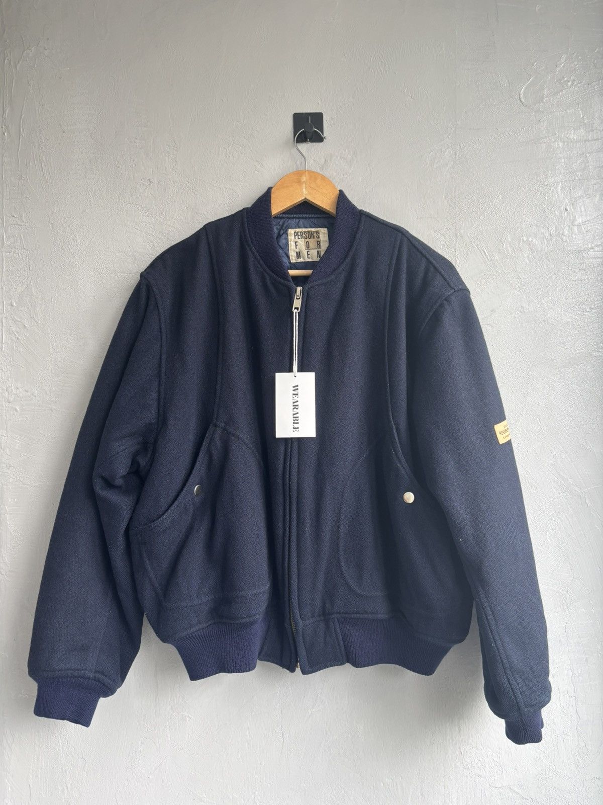 S*様 90s vtg   wool bomber jac Issey Miyake Issey Miyake Wool Bomber Jacket 90's | Grailed