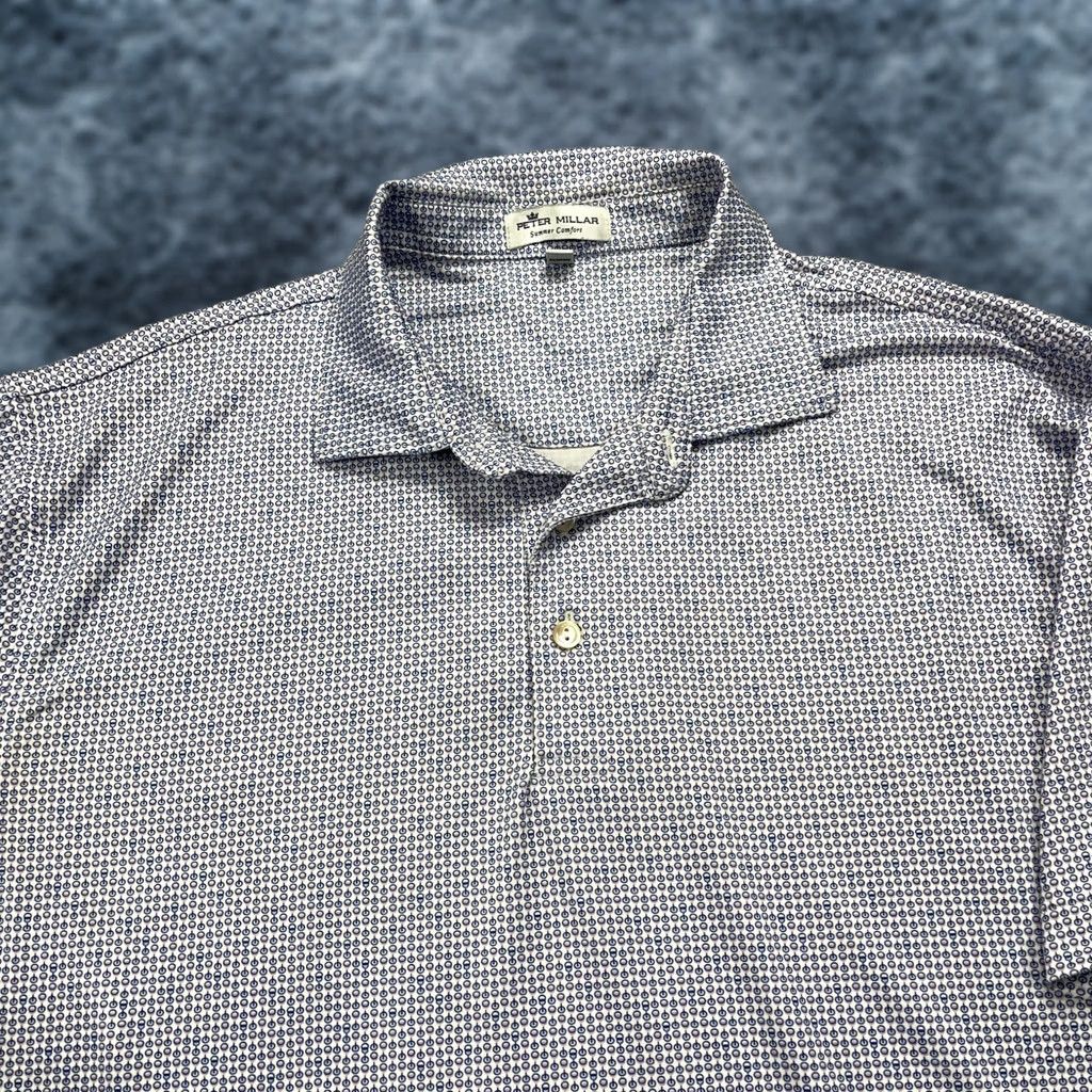 Peter Millar Peter Millar Polo Shirt Mens M Blue Golf Summer Comfort Casual Activewear Polo Mens M Blue Golf Summer Comfort Clothing Size US M / EU 48-50 / 2 - 1 Thumbnail