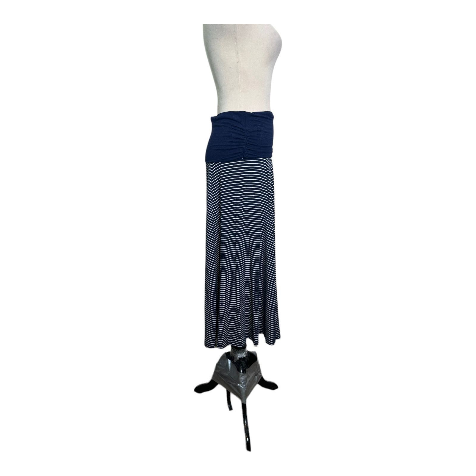Gap Gap blue striped pull on casual maxi skirt size XS Size 28" / US 6 / IT 42 - 6 Thumbnail
