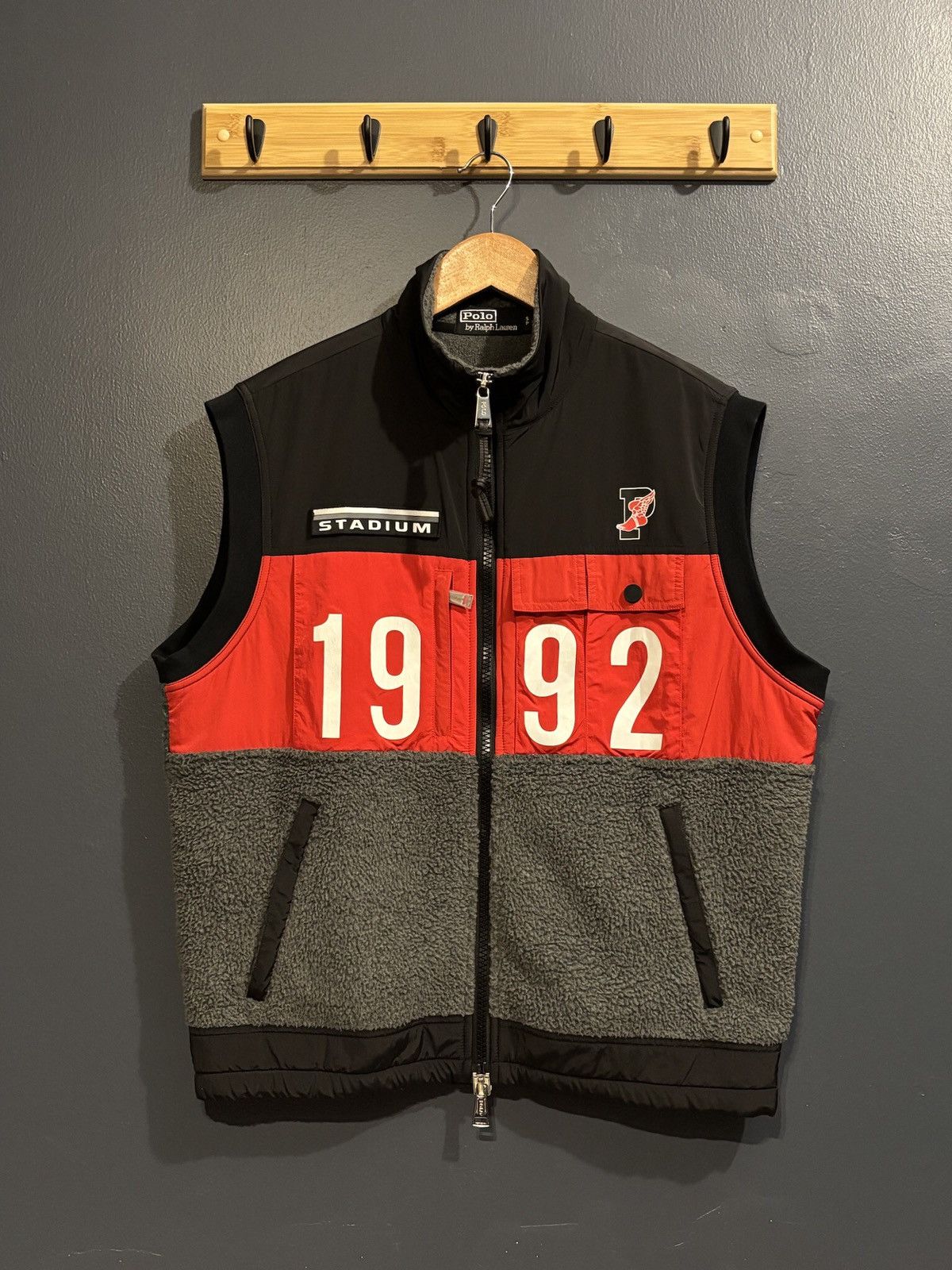 Polo Ralph Lauren × Vintage Vest Jacket Polo Stadium 1992 Size US S / EU 44-46 / 1 - 1 Thumbnail