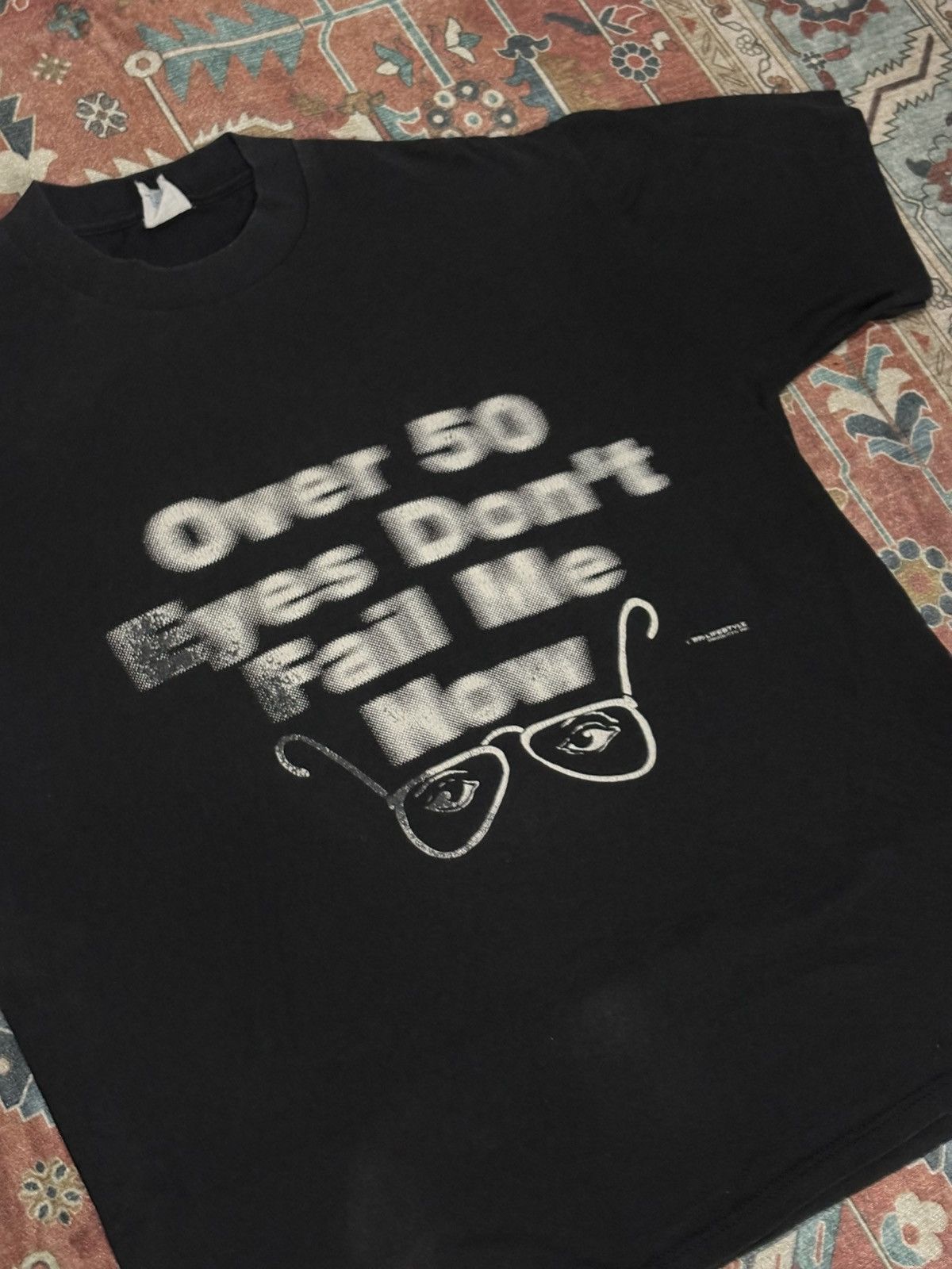 Vintage Vintage Parody Tee - blurry wording tee Size US L / EU 52-54 / 3 - 4 Thumbnail