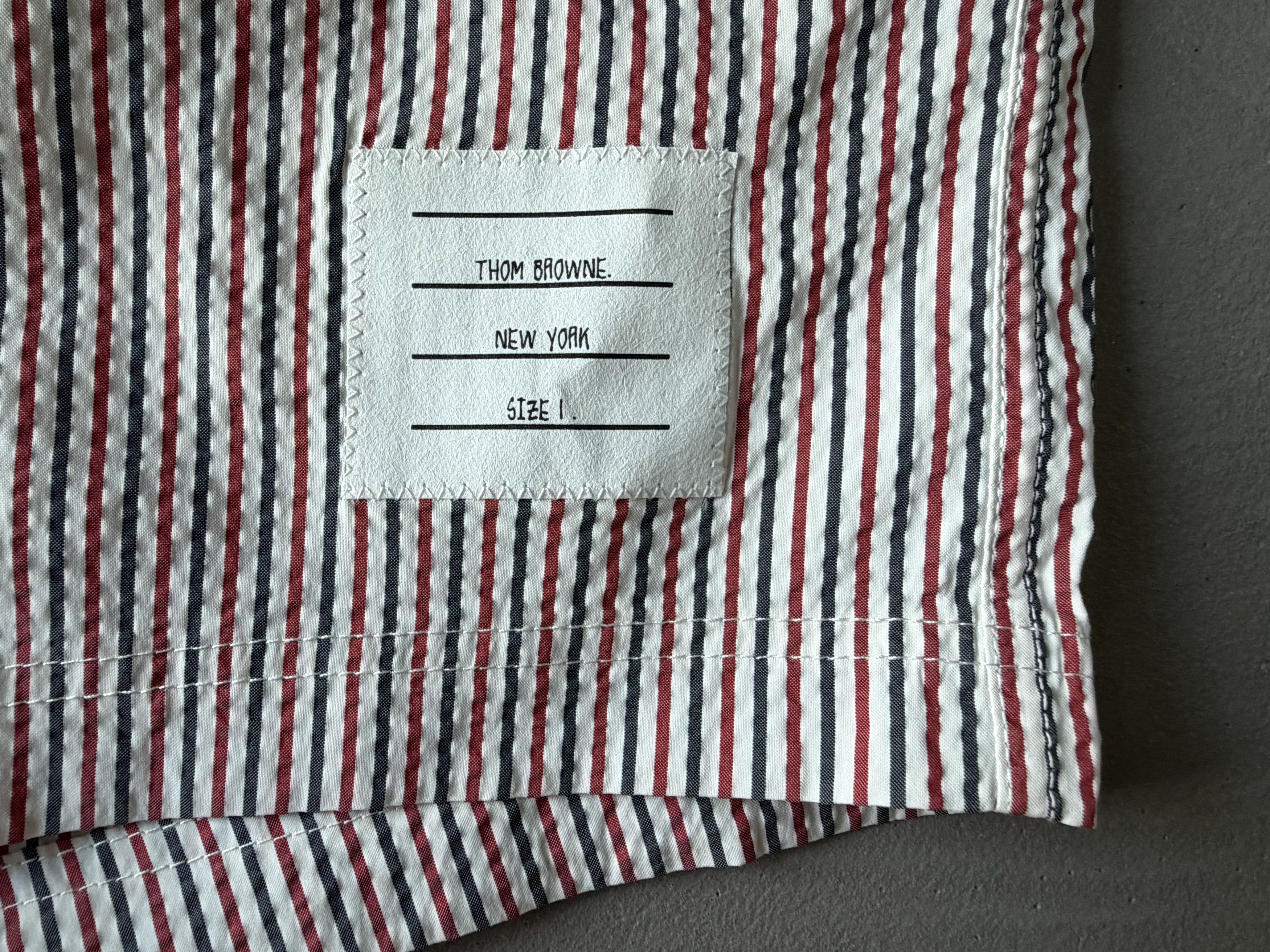 Thom Browne Thom Browne Striped Seersucker Swim Shorts, Size 1 Size US 30 / EU 46 - 2 Thumbnail