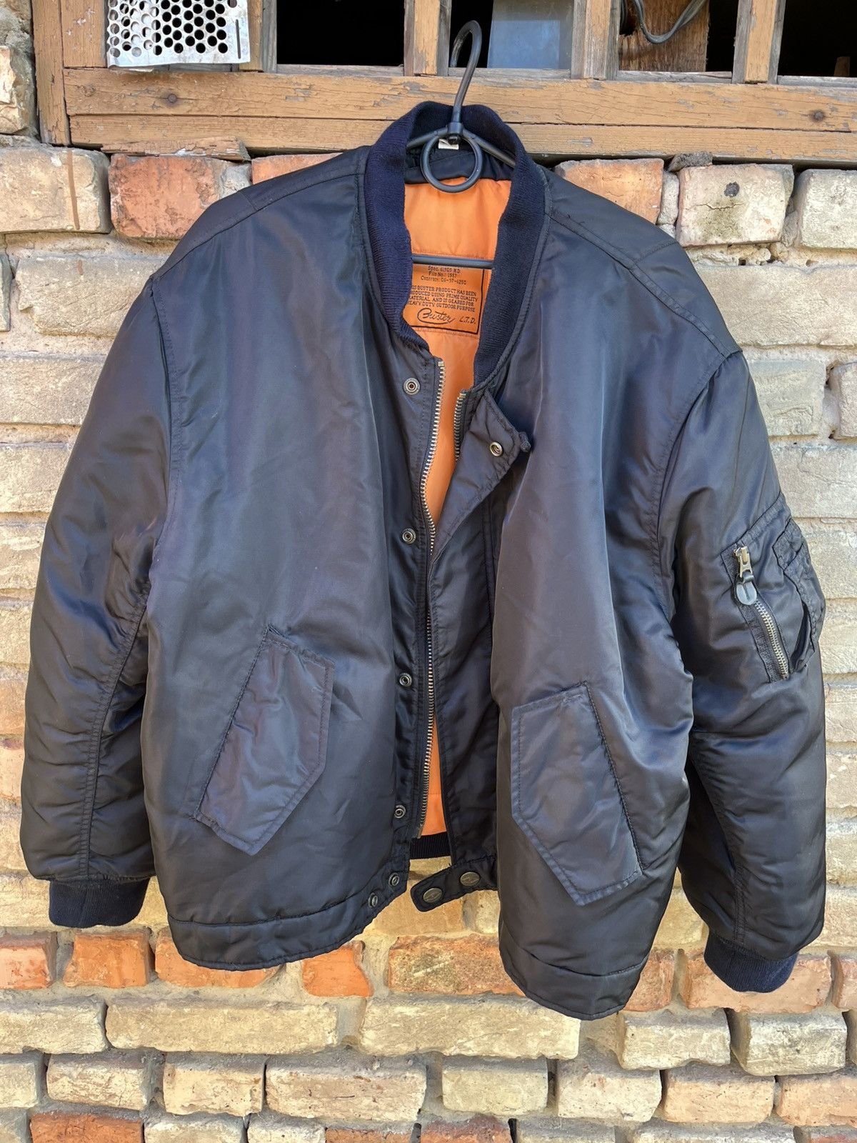 Japanese Brand Vintage B-52 Distressed Bomber Oversize Flyers Jacket Y2K Size US M / EU 48-50 / 2 - 2 Thumbnail