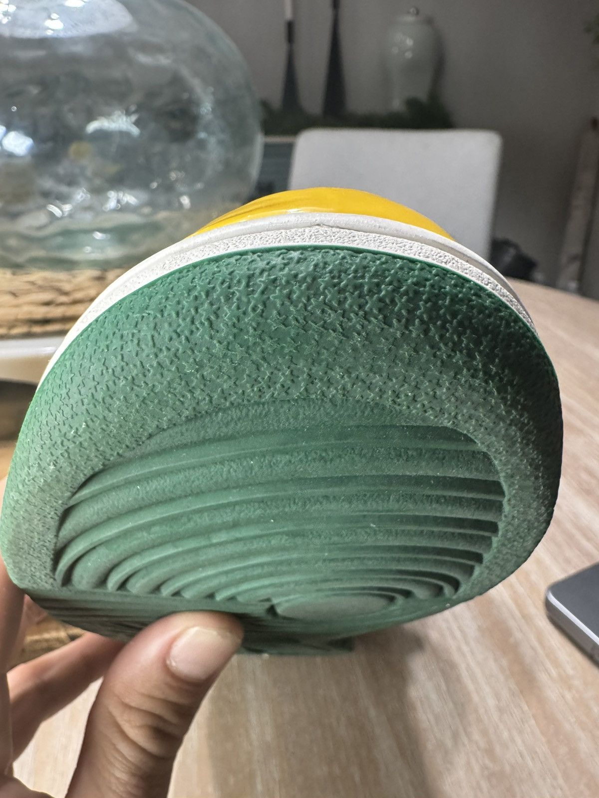 Nike Sz 9.5 - Nike Dunk High Yellow Pine Green Brazil 317982-731 Size US 9.5 / EU 42-43 - 5 Thumbnail