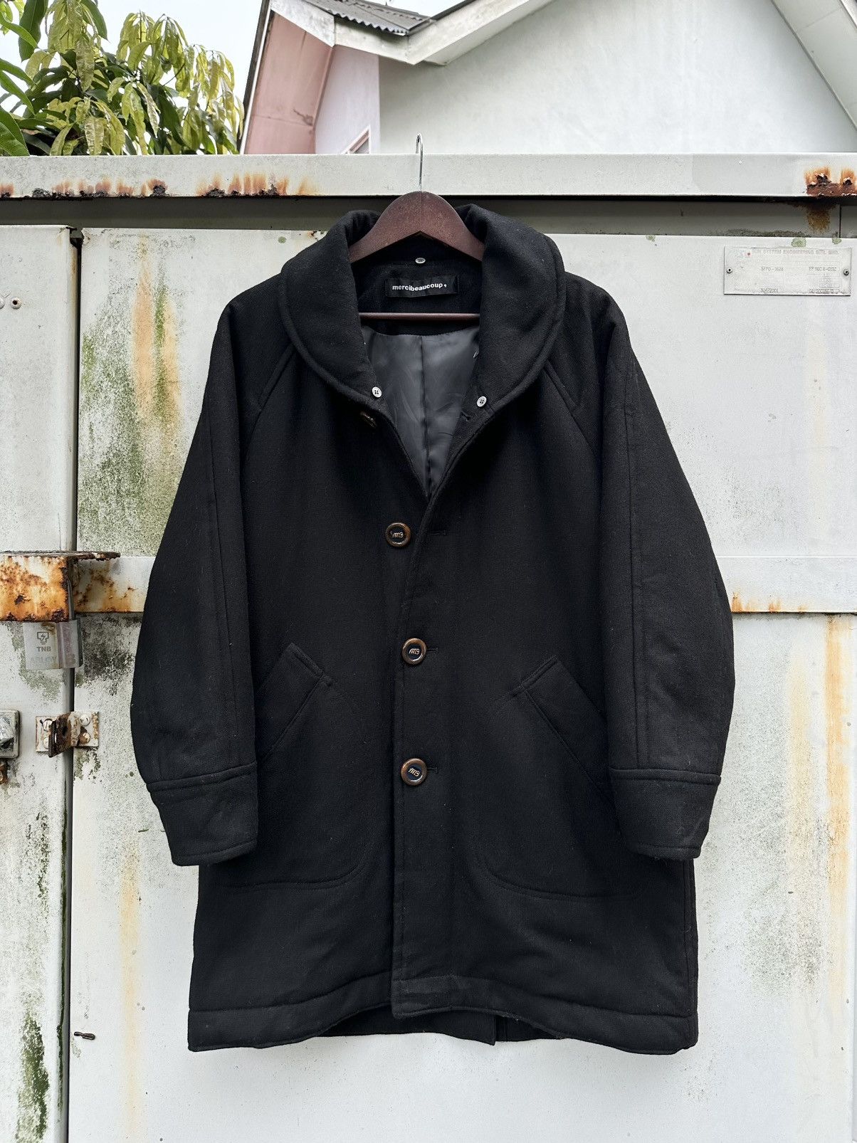 mercibeaucoup 👹Mercibeaucoup Double Breasted Wool Trench Coat Size US L / EU 52-54 / 3 - 1 Thumbnail