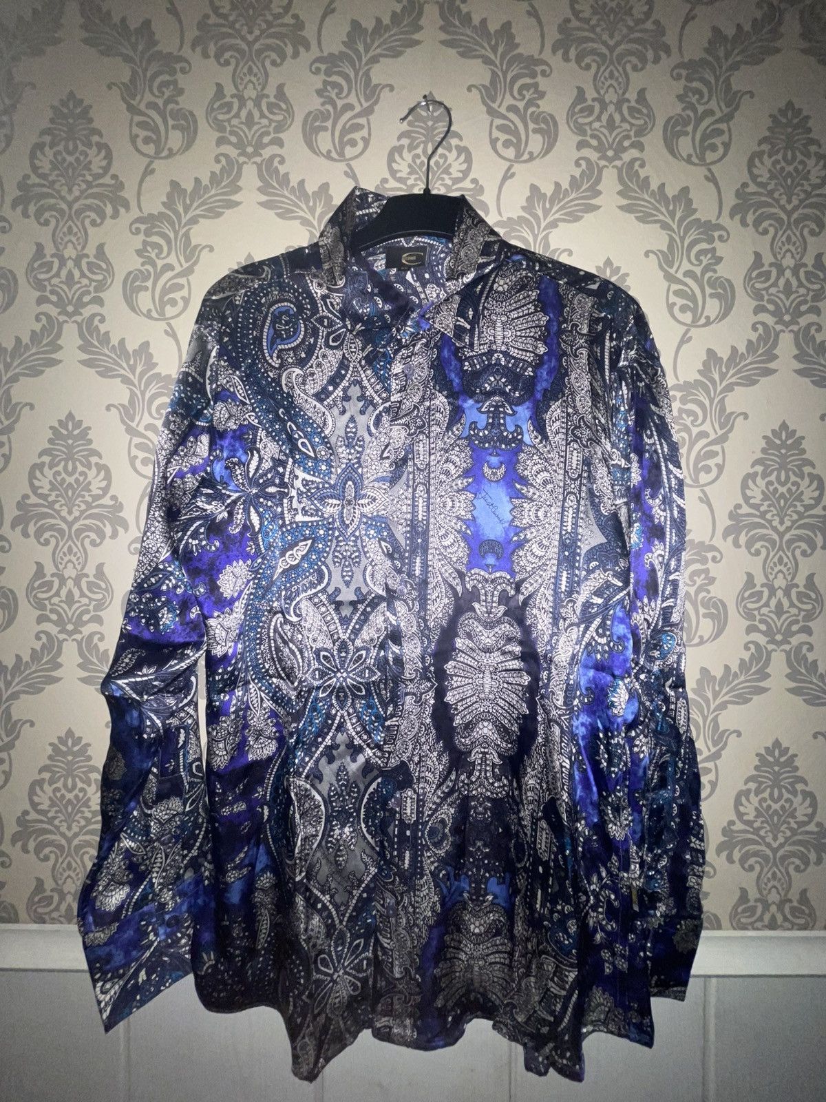 Just Cavalli Rare Vintage Roberto Cavalli Archive Silk Shirt Size US M / EU 48-50 / 2 - 2 Thumbnail