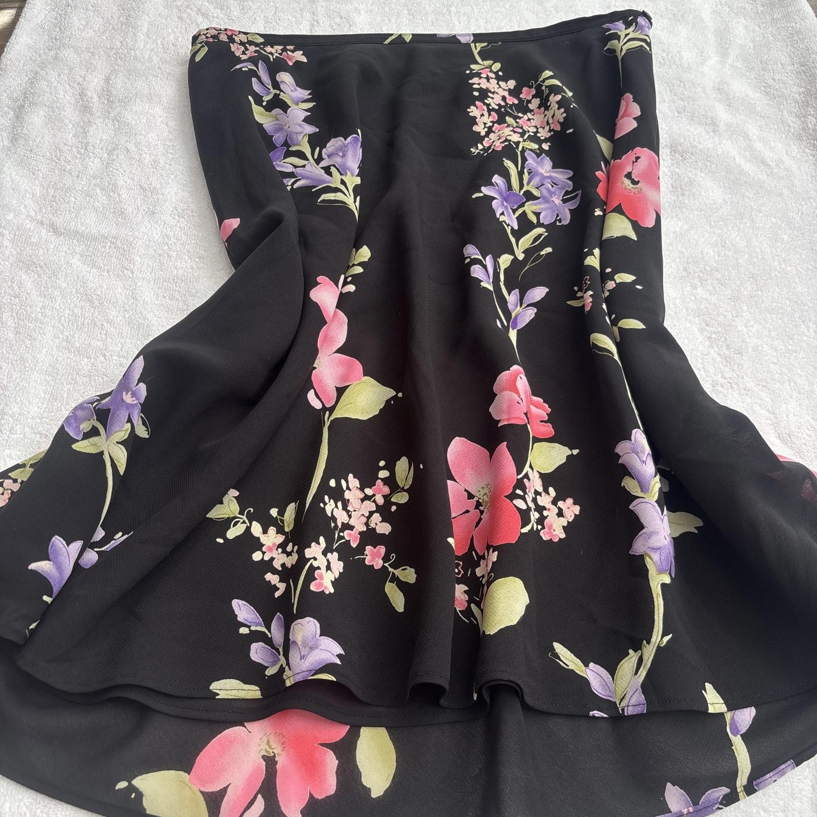 Other vintage floral midi skirt Size 34" / US 12 / IT 48 - 1 Thumbnail