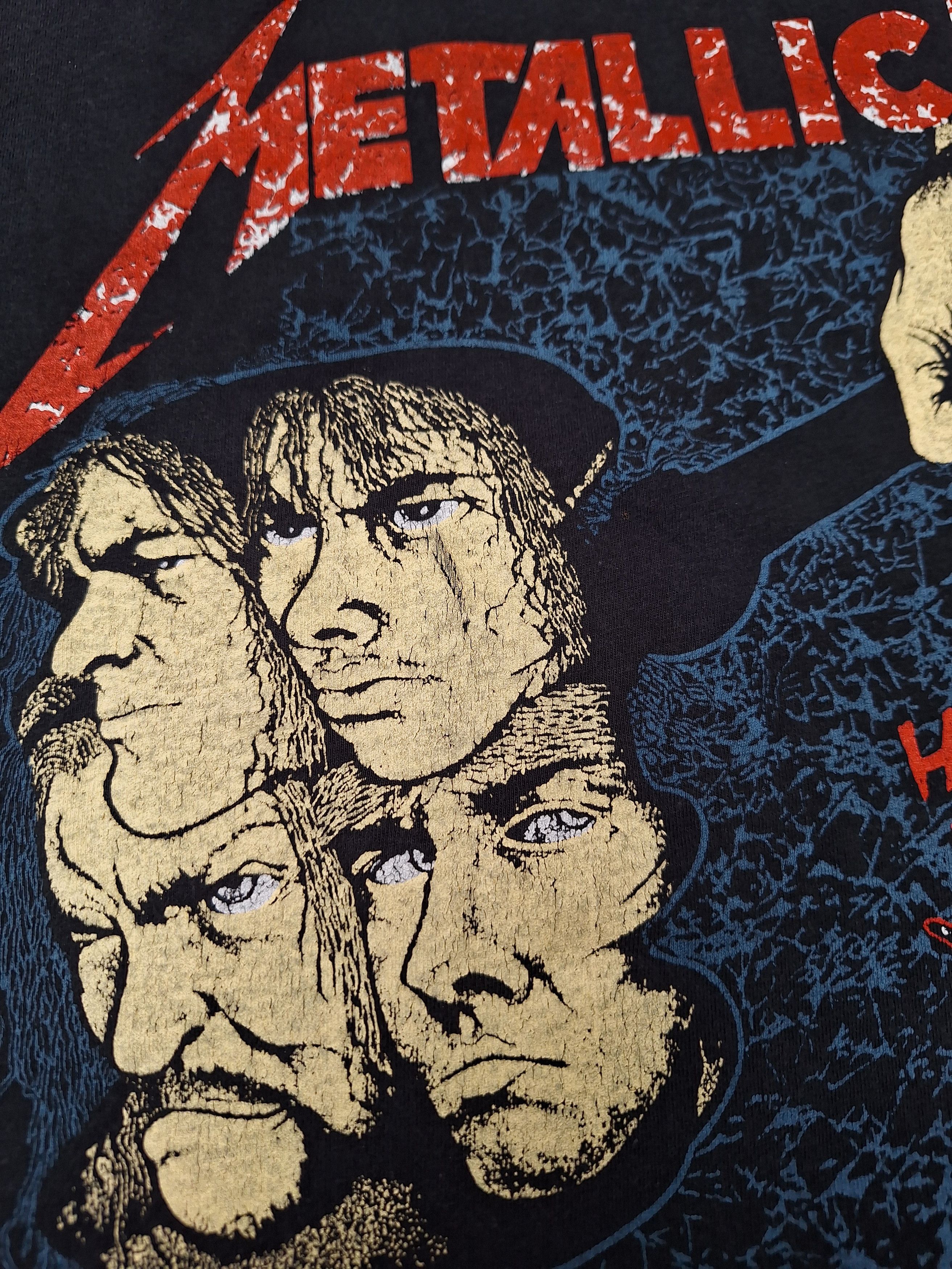 Japanese Brand 🔥RARE🔥 Vintage 90s metallica hammer of justice tour tee Size US XL / EU 56 / 4 - 6 Thumbnail