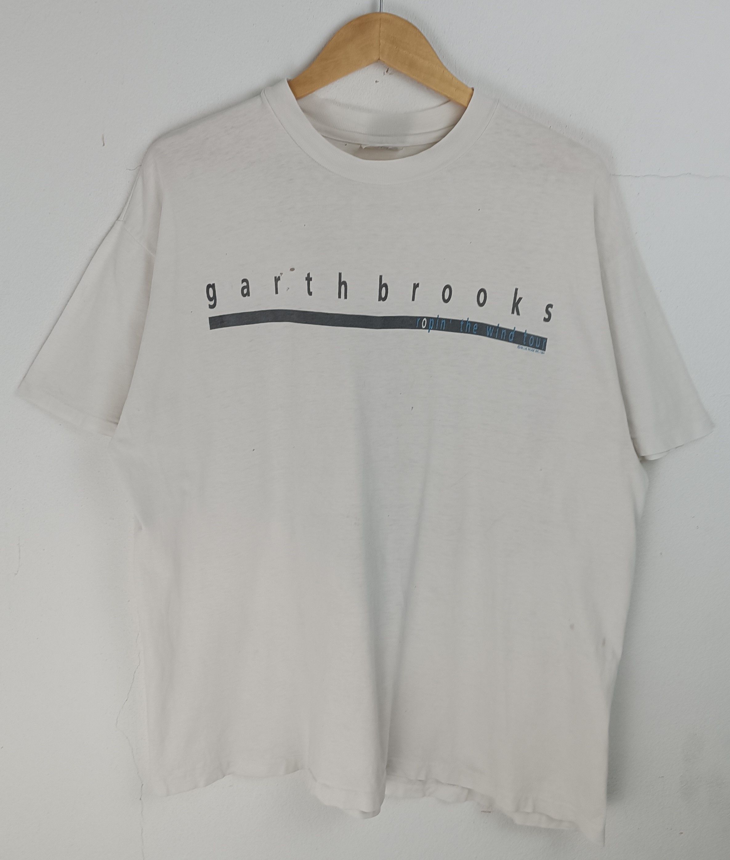 Band Tees THRASHED FADED VINTAGE 90'S GARTH BROOKS SHAMELESS COUNTRY Size US XL / EU 56 / 4 - 4 Thumbnail
