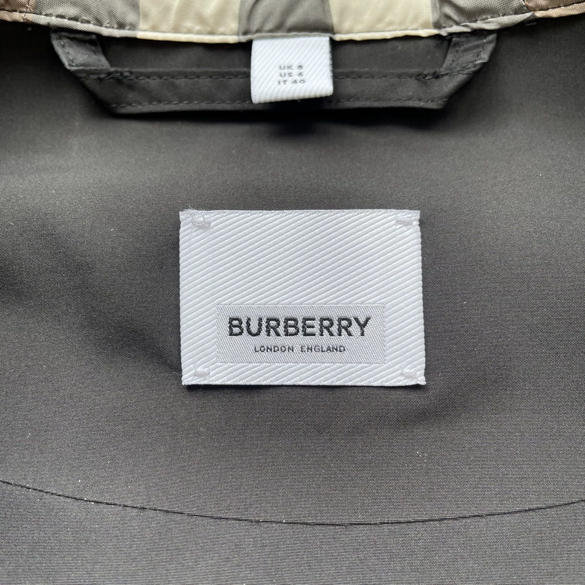 Burberry Burberry Women's 99 New Black Check Zip Jacket 38 Size XS / US 0-2 / IT 36-38 - 5 Thumbnail