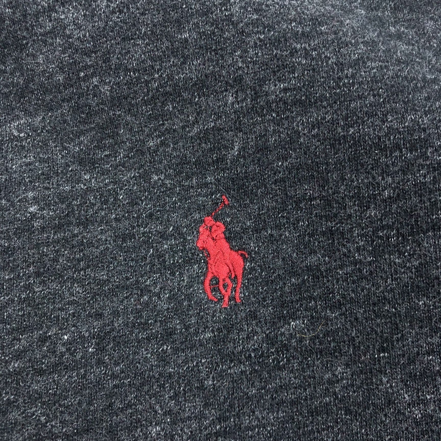 Polo Ralph Lauren Polo Ralph Lauren Men XL Dark Gray Full Zip Hoodie Sweatshirt Red Pony Logo Size US XL / EU 56 / 4 - 3 Thumbnail