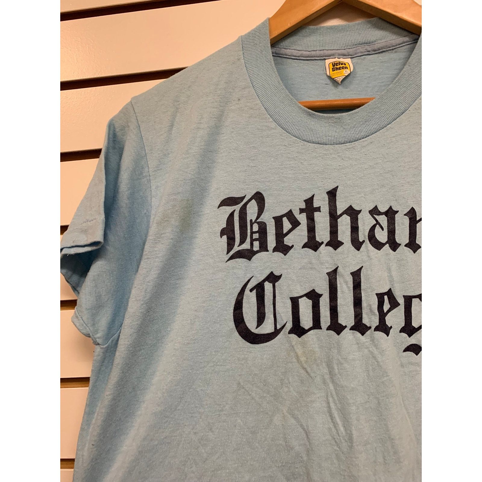 Velva Sheen Vintage Bethany college T Shirt Size XL 1980s 80s Size US XL / EU 56 / 4 - 2 Thumbnail