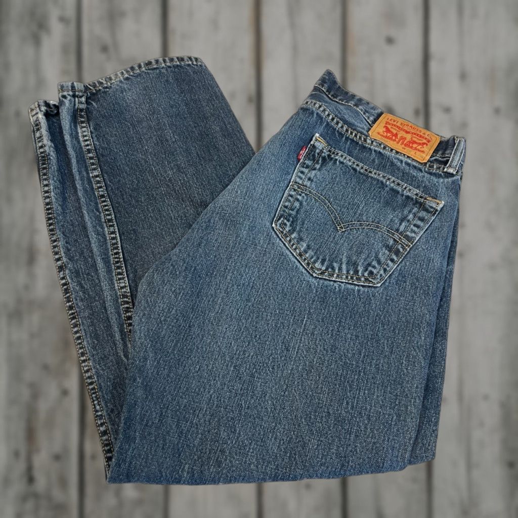 Levi's Levi's 505 Jeans Men Size 36 X 30 Blue Denim Zipper Button Red Tag straight Regular Size US 36 / EU 52 - 1 Thumbnail