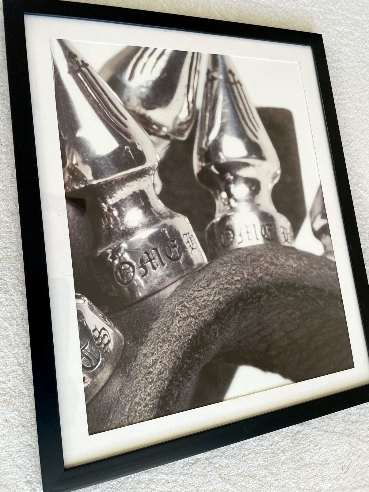 Chrome Hearts Chrome Hearts silver cross 9x11 Framed poster Size ONE SIZE - 2 Thumbnail