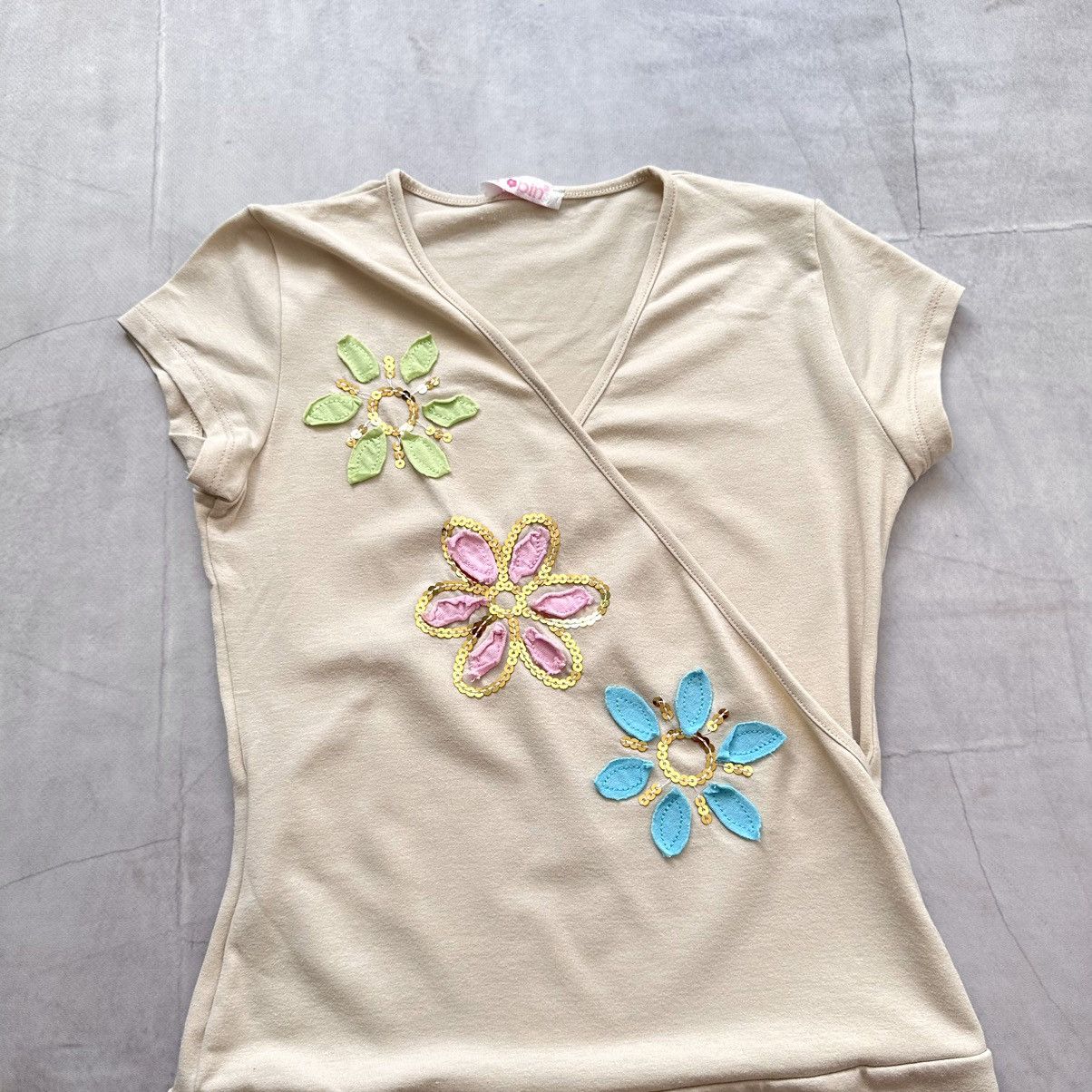 Hysteric Glamour Japan Cute Floral Hysteric Glamour Style Wrap T-Shirt Top Size M / US 6-8 / IT 42-44 - 2 Thumbnail