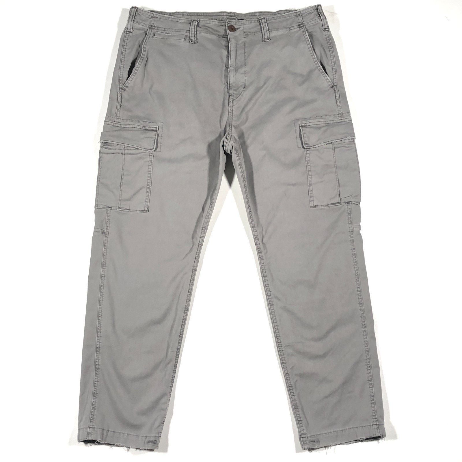 American Eagle Outfitters American Eagle Slim Lived In Cargo Utility Pants Light Grey Size US 36 / EU 52 - 1 Thumbnail