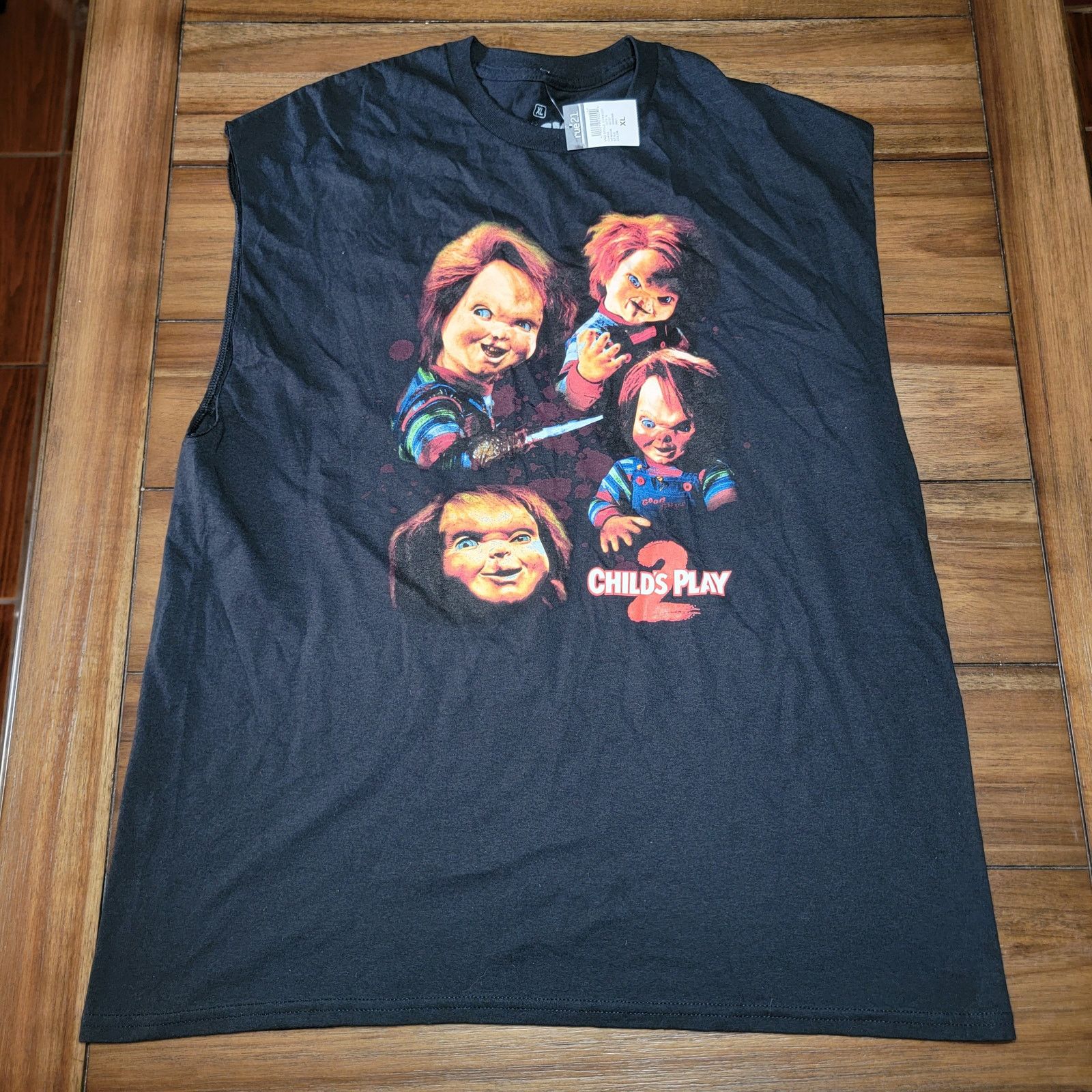 Other Chucky Sleeveless Unisex Tee "Child's Play 2" - Size XL NWT Size US XL / EU 56 / 4 - 1 Thumbnail