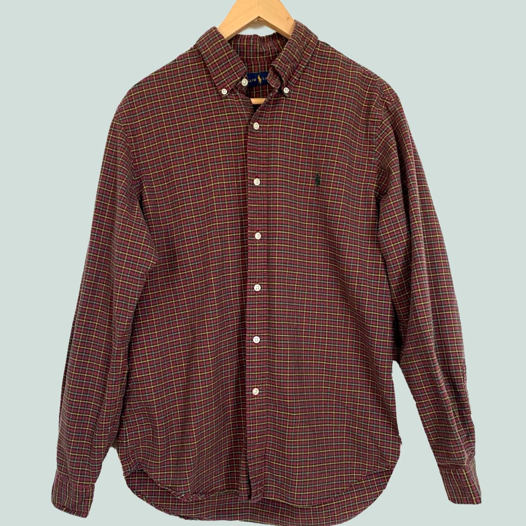 Ralph Lauren Ralph Lauren Men’s Shirt Plaid Button-Down Pony Red Long Sleeve Cotton Sz L Size US L / EU 52-54 / 3 - 1 Thumbnail