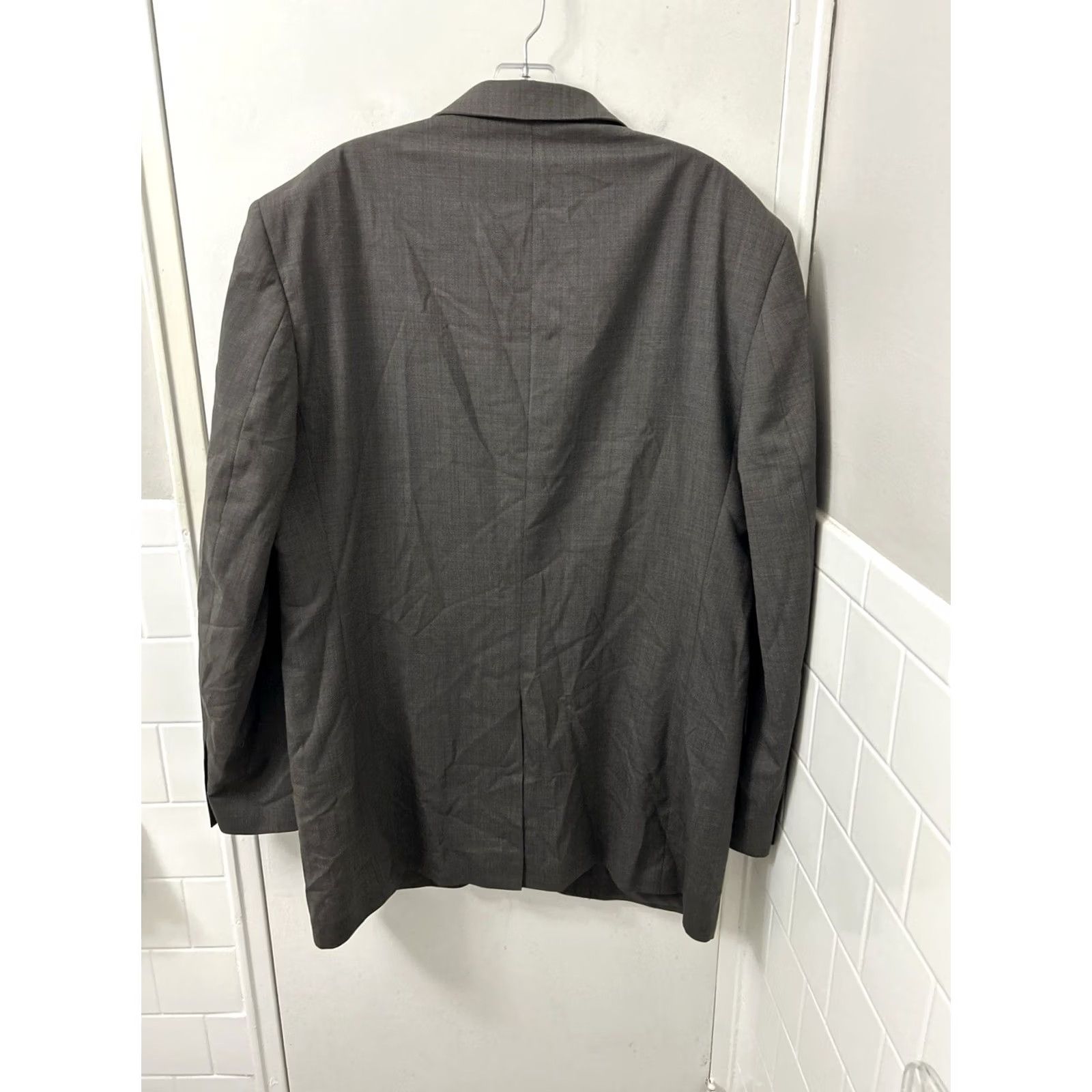 Jos. A. Bank Jos. A. Bank Blazer Mens 46XL Gray Wool 2 Button Sport Coat Jacket notched lapel Single-Breasted Formal Business Vintage? No Size 48R - 6 Thumbnail