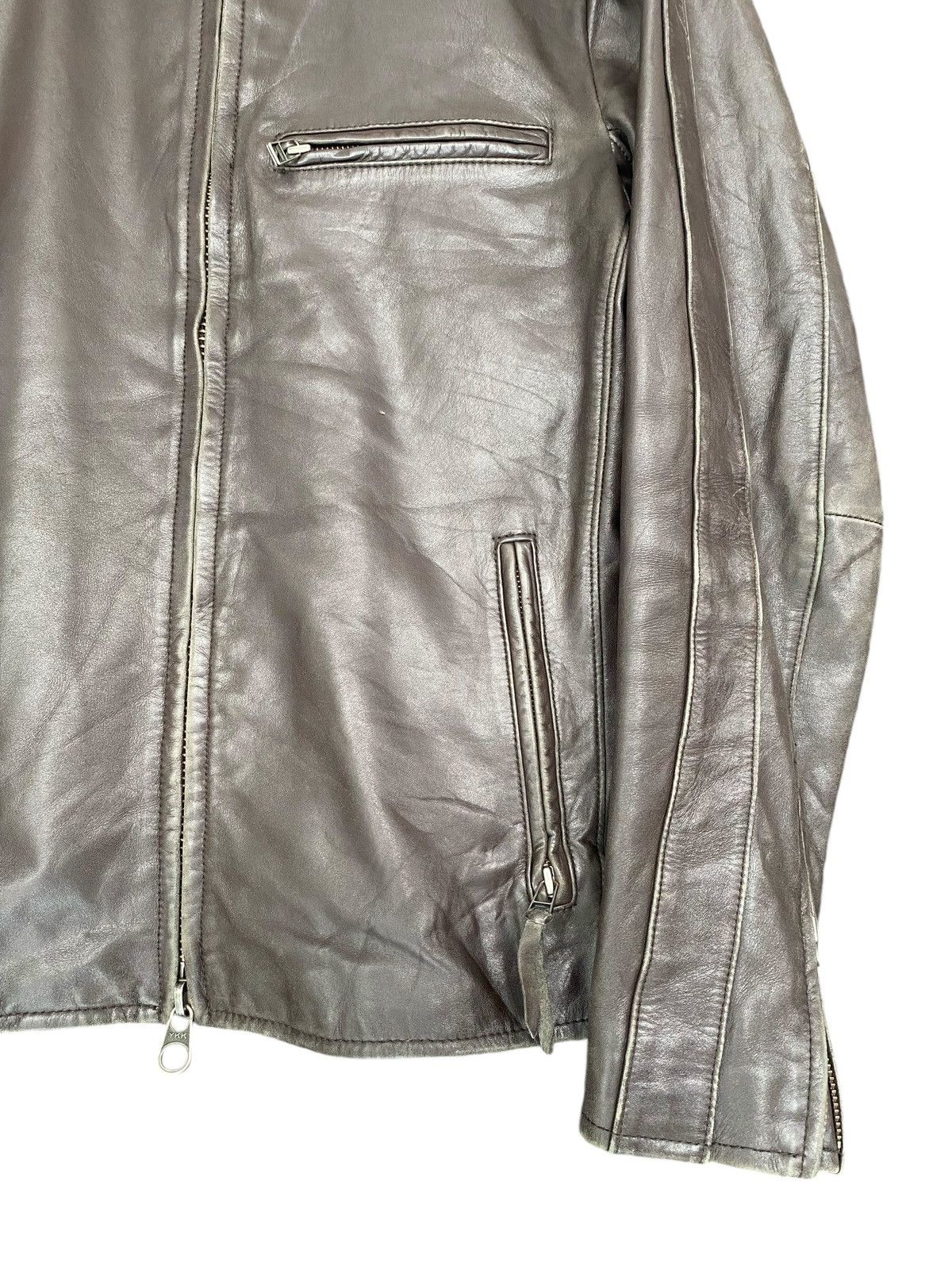 Boycott Rare🔥BOYCOTT Leather Zipper Jacket Vintage Size US S / EU 44-46 / 1 - 7 Thumbnail