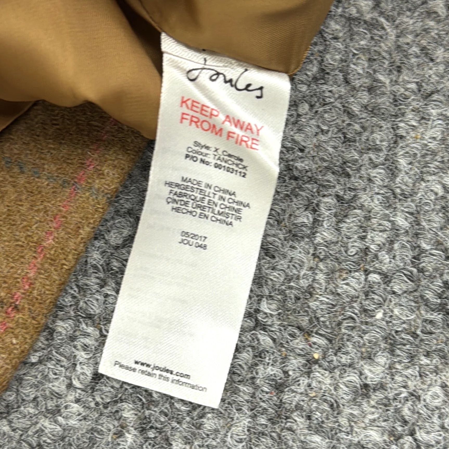 Vintage Joules Skirt 12 Brown Tan Check Wool Blend Pockets Mini X Camilla Womens Size 34" / US 12 / IT 48 - 6 Thumbnail