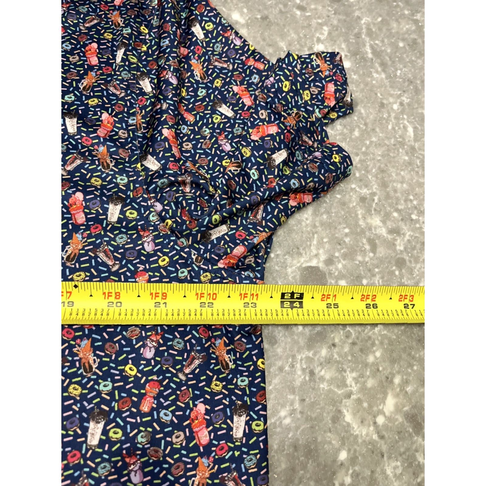 Vintage 1764 Performance Golf Polo Shirt Mens L Allover Print Donut Novelty Sweet Daly Size US L / EU 52-54 / 3 - 4 Thumbnail