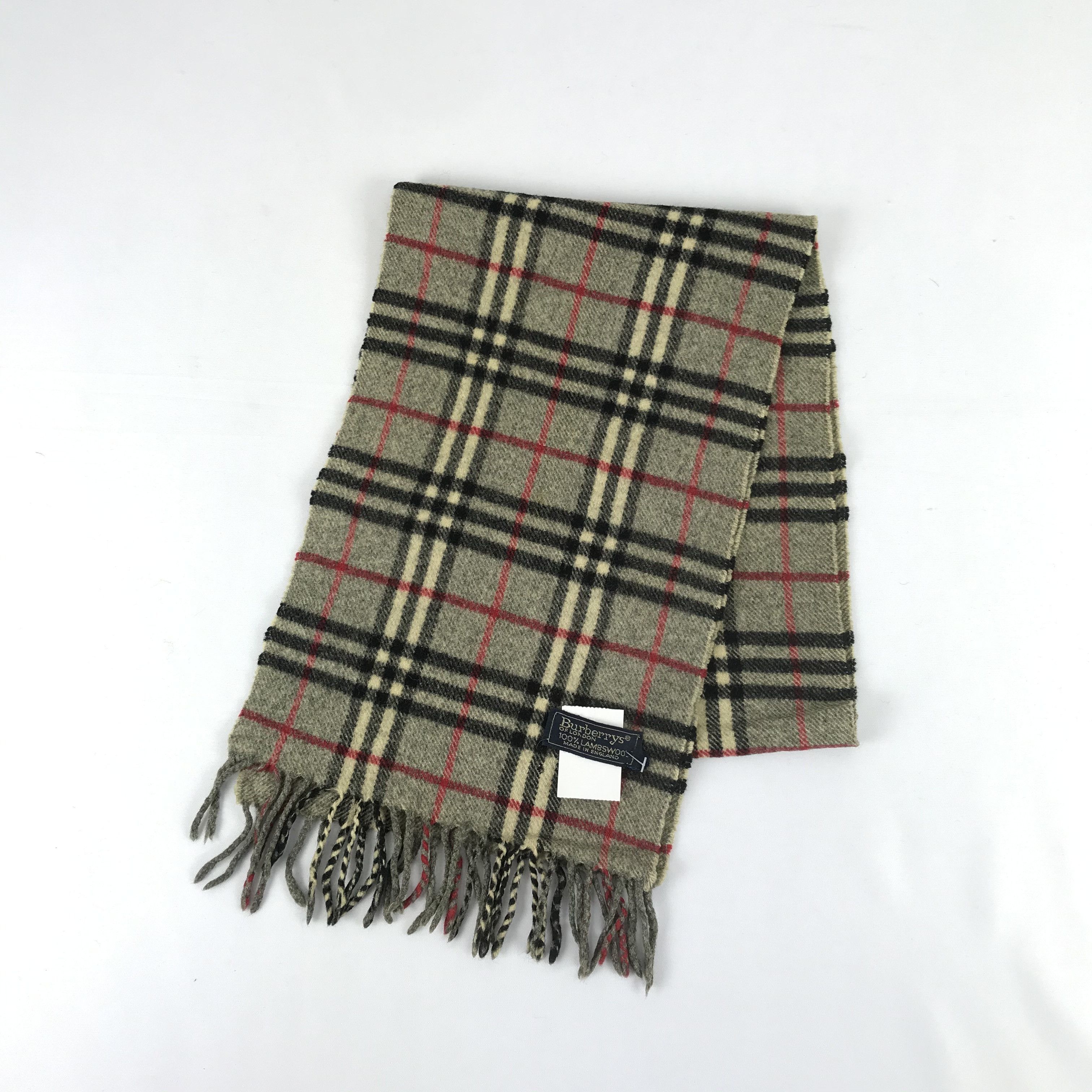 Burberry Vintage Burberry Scarf Muffler Wool Cashmere Scarves Size ONE SIZE - 3 Thumbnail