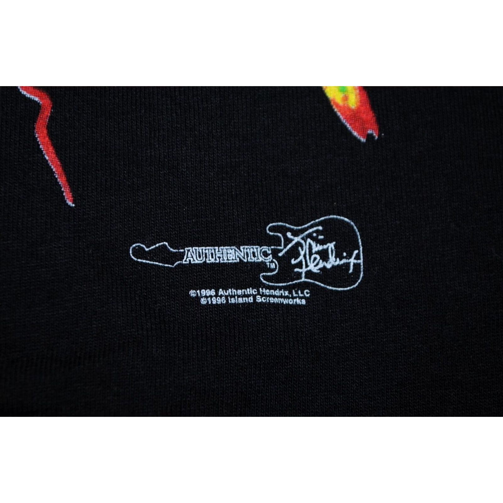 Vintage VTG JIMI HENDRIX ISLAND SHIRTWORKS 1996 T-SHIRT BLACK XL Mens Shirts Size US XL / EU 56 / 4 - 5 Thumbnail