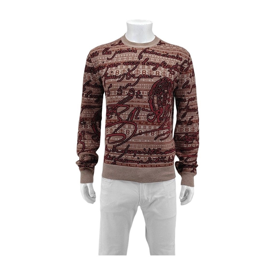 Berluti Berluti Scritto Intarsia Knit Sweater Size S Size US S / EU 44-46 / 1 - 1 Thumbnail