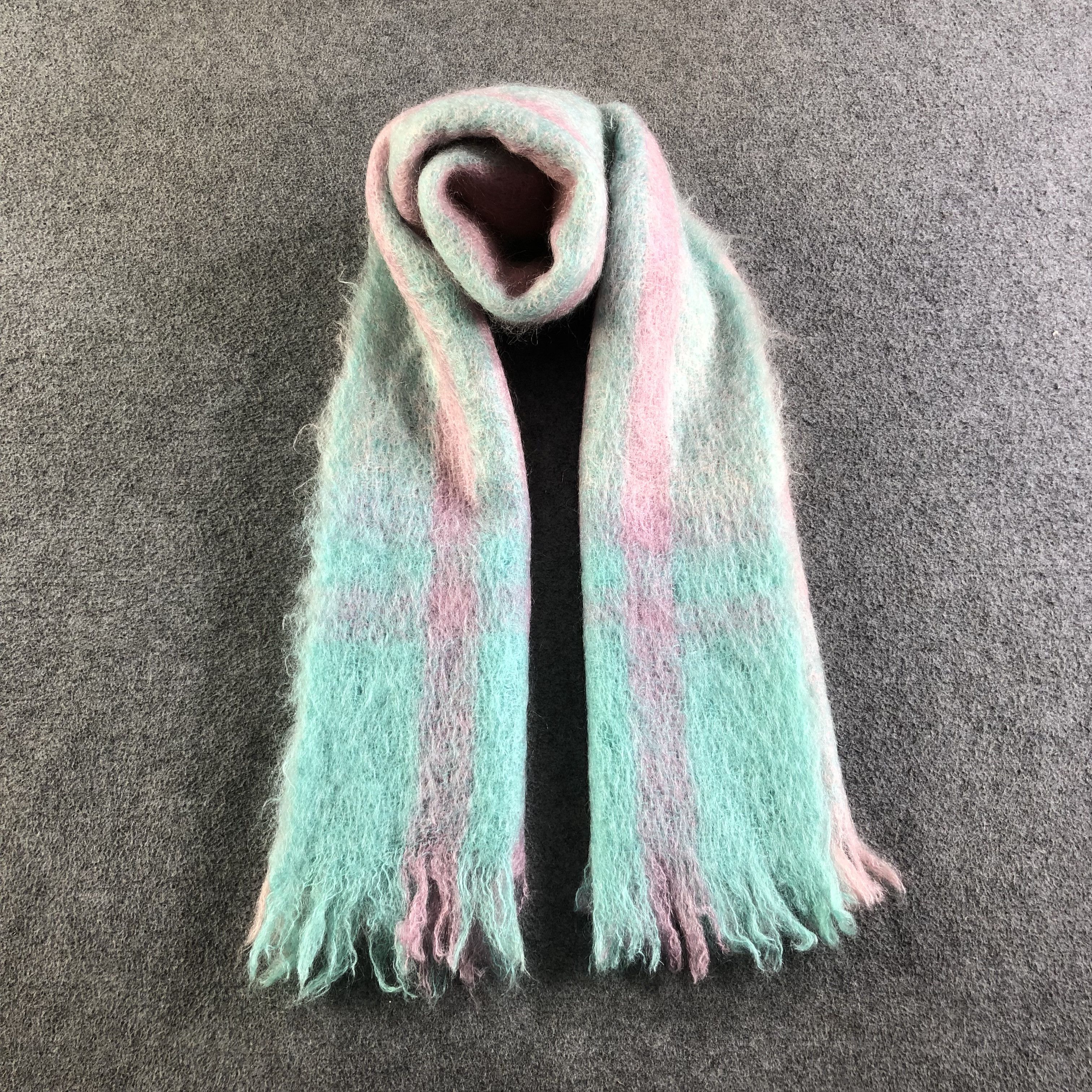 Vintage Glen Cree Luxury Mohair Scarf Muffler Neckwear V2194 Size ONE SIZE - 1 Thumbnail