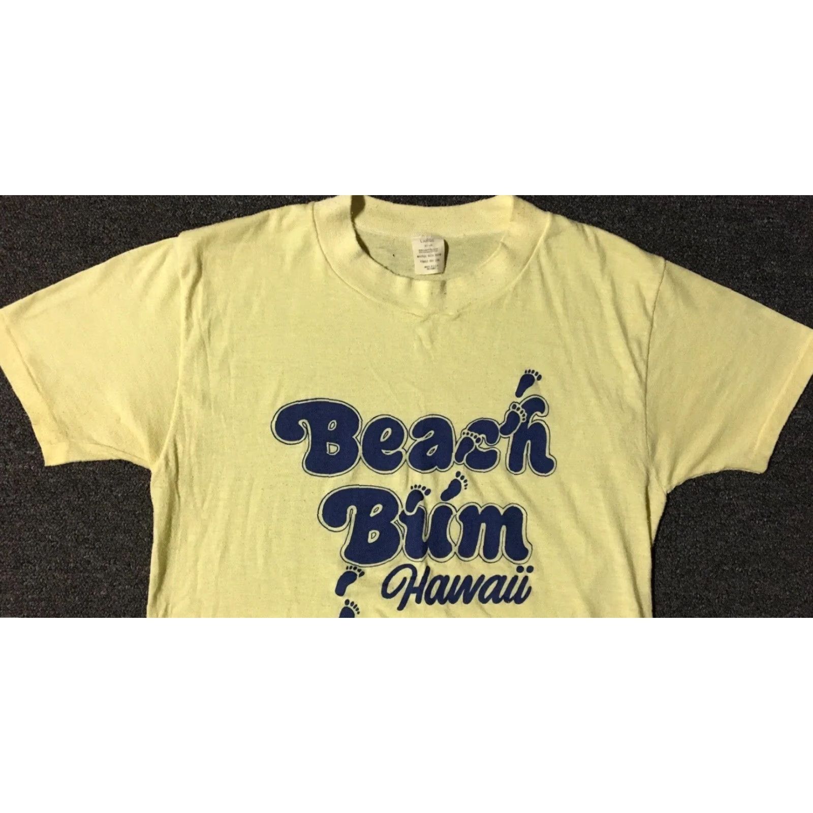Vintage VINTAGE Hawaii Beach Bum Faded Shirt S USA Yellow Short Sleeve T-Shirt Graphic Tee Men 70s 80s Grunge Surf Ocean Beach Size US S / EU 44-46 / 1 - 5 Thumbnail