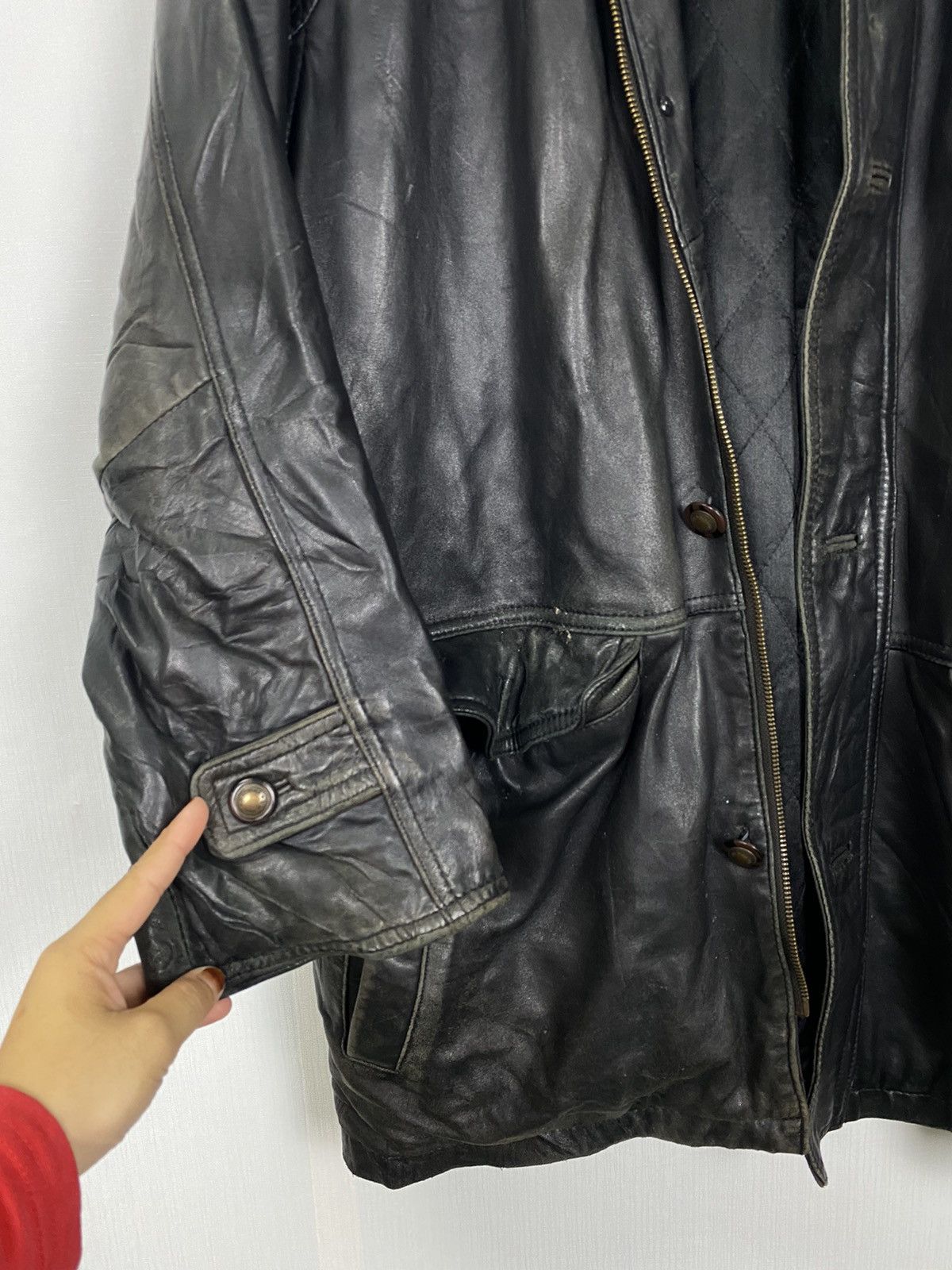 Leather D’Homme A Homme Leather Jacket Size US L / EU 52-54 / 3 - 11 Thumbnail