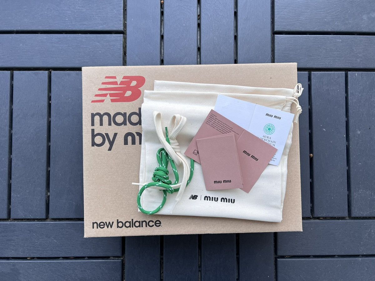 Miu Miu × New Balance Miu Miu New Balance 530 SL Ecru Size US 12 / IT 42 - 8 Thumbnail